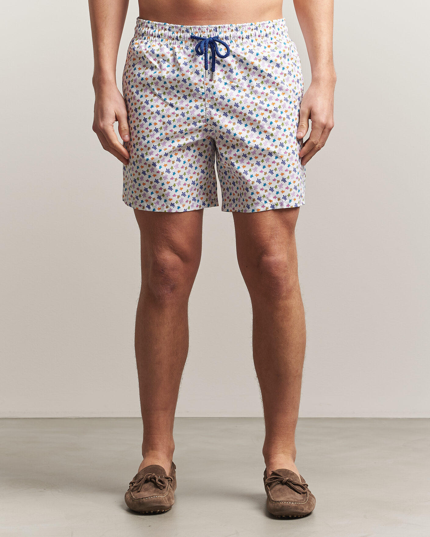 Heren | Zwembroek | Vilebrequin | Moorea Swimshorts Blanc