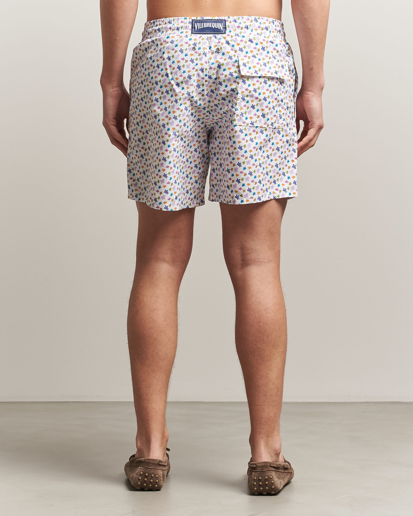 Heren | Zwembroek | Vilebrequin | Moorea Swimshorts Blanc