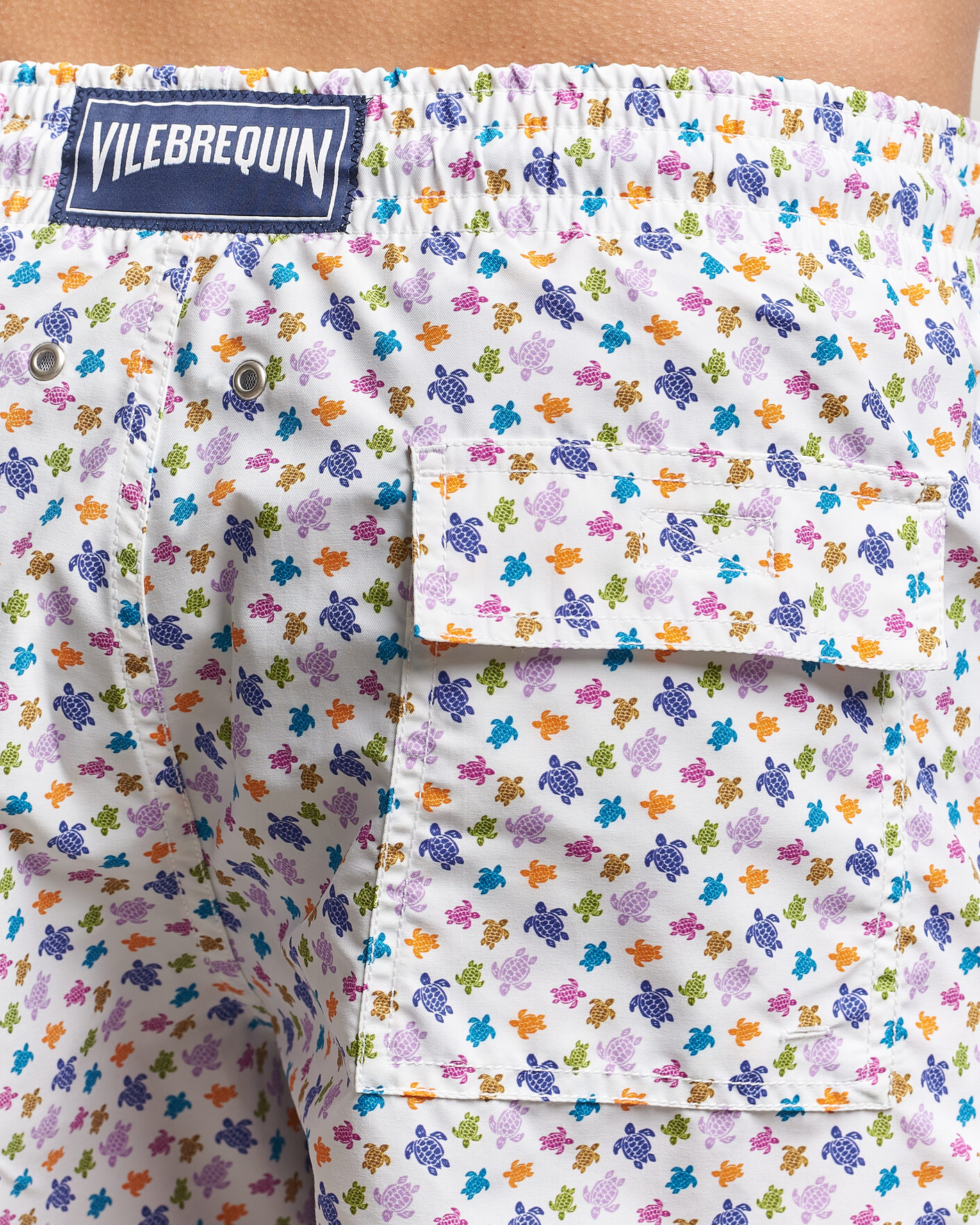 Heren | Zwembroek | Vilebrequin | Moorea Swimshorts Blanc