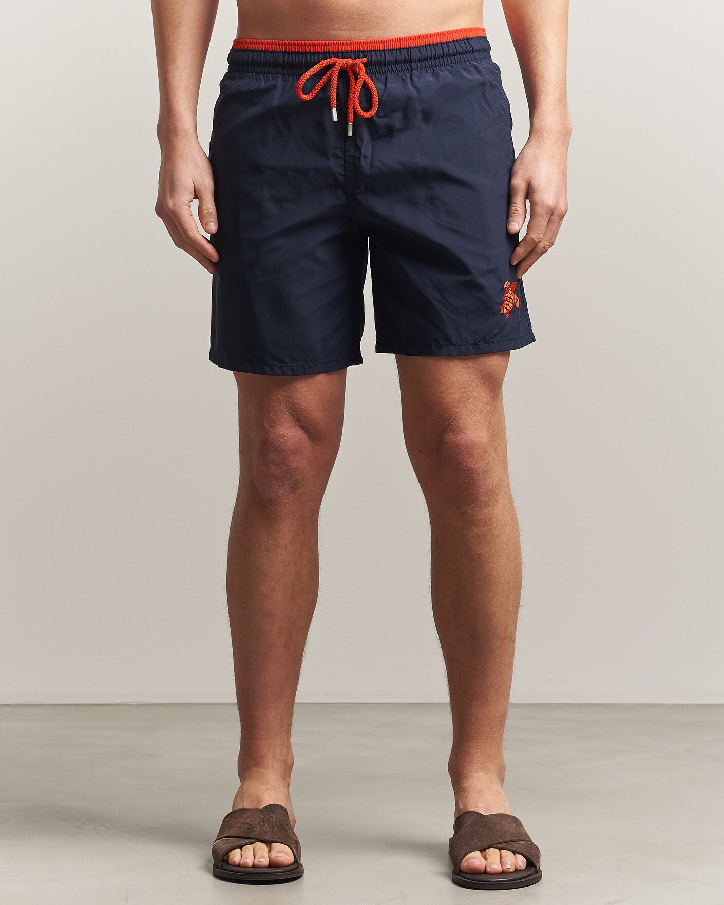 Heren | Zwembroek | Vilebrequin | Moka Swimshorts Marine/Rouge