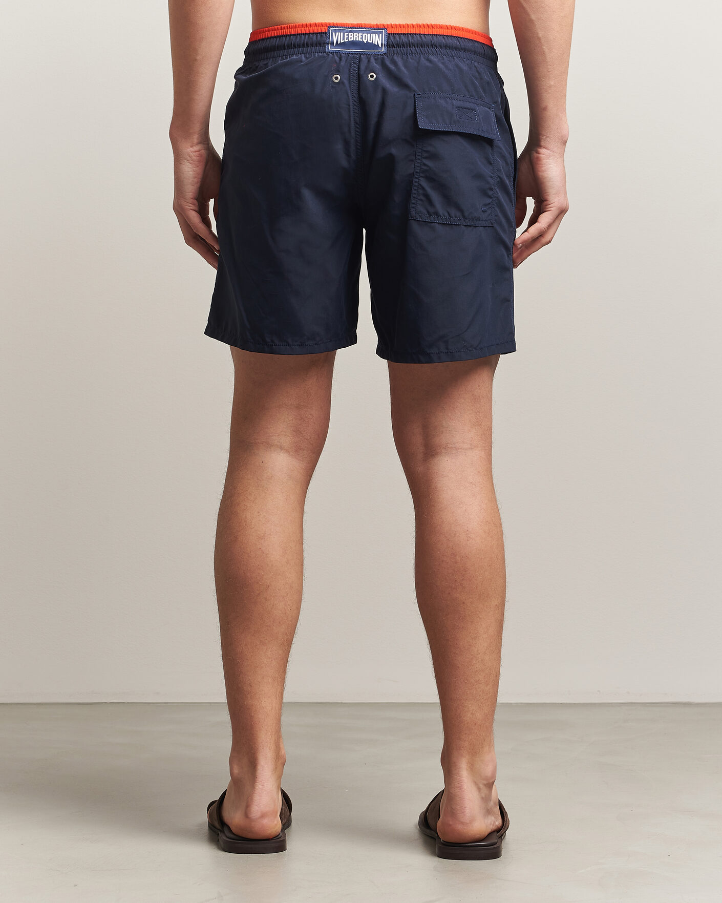 Heren | Zwembroek | Vilebrequin | Moka Swimshorts Marine/Rouge