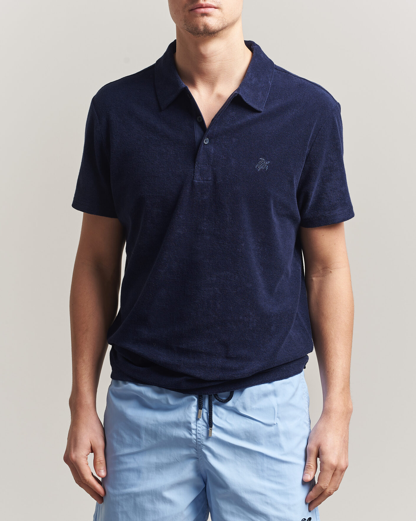 Heren | Polo's | Vilebrequin | Pheonix Terry Polo Bleu Marine