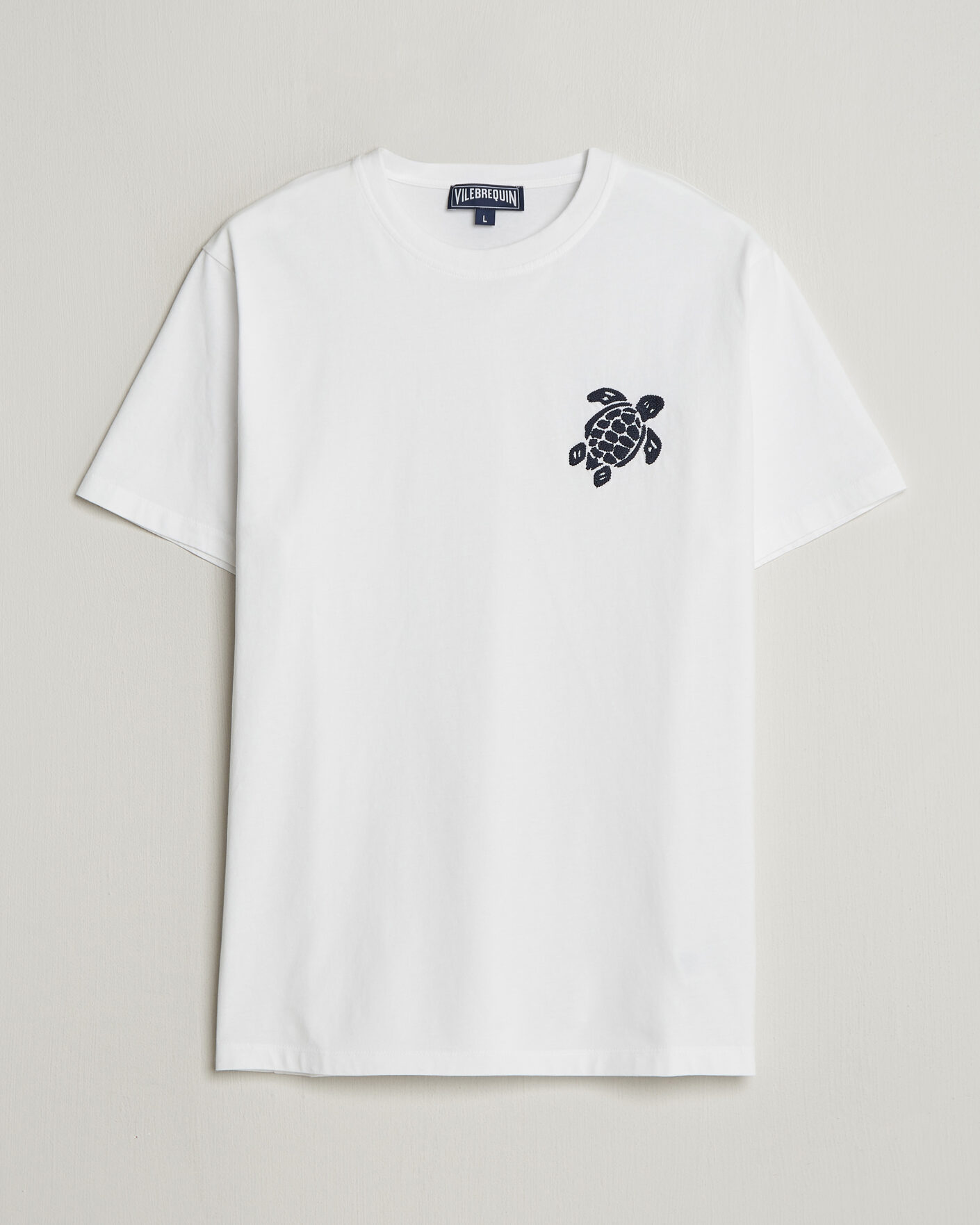 Heren | T-shirts | Vilebrequin | Embroidered Crew Neck T-Shirt Blanc