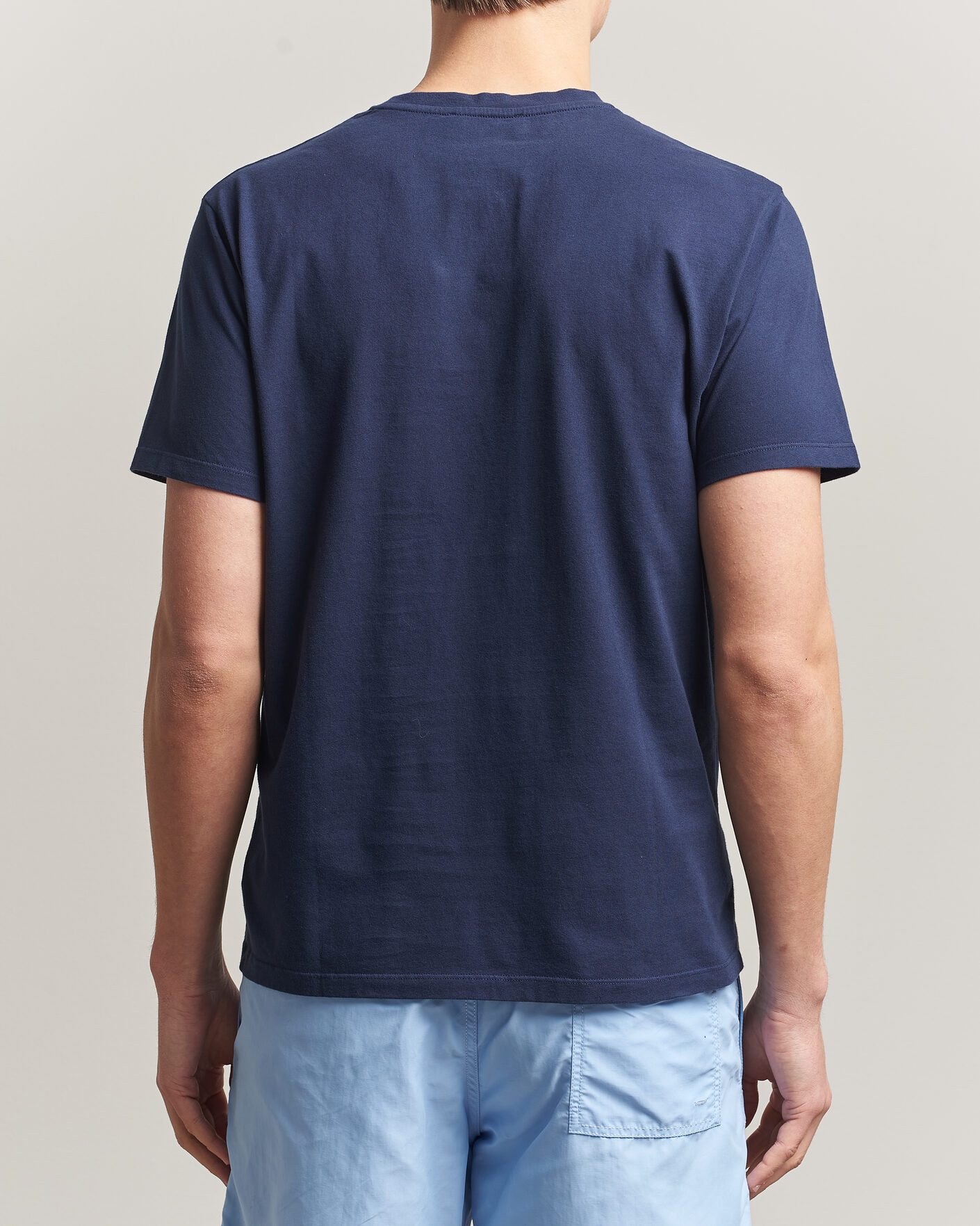 Heren | T-shirts | Vilebrequin | Embroidered Crew Neck T-Shirt Bleu Marine