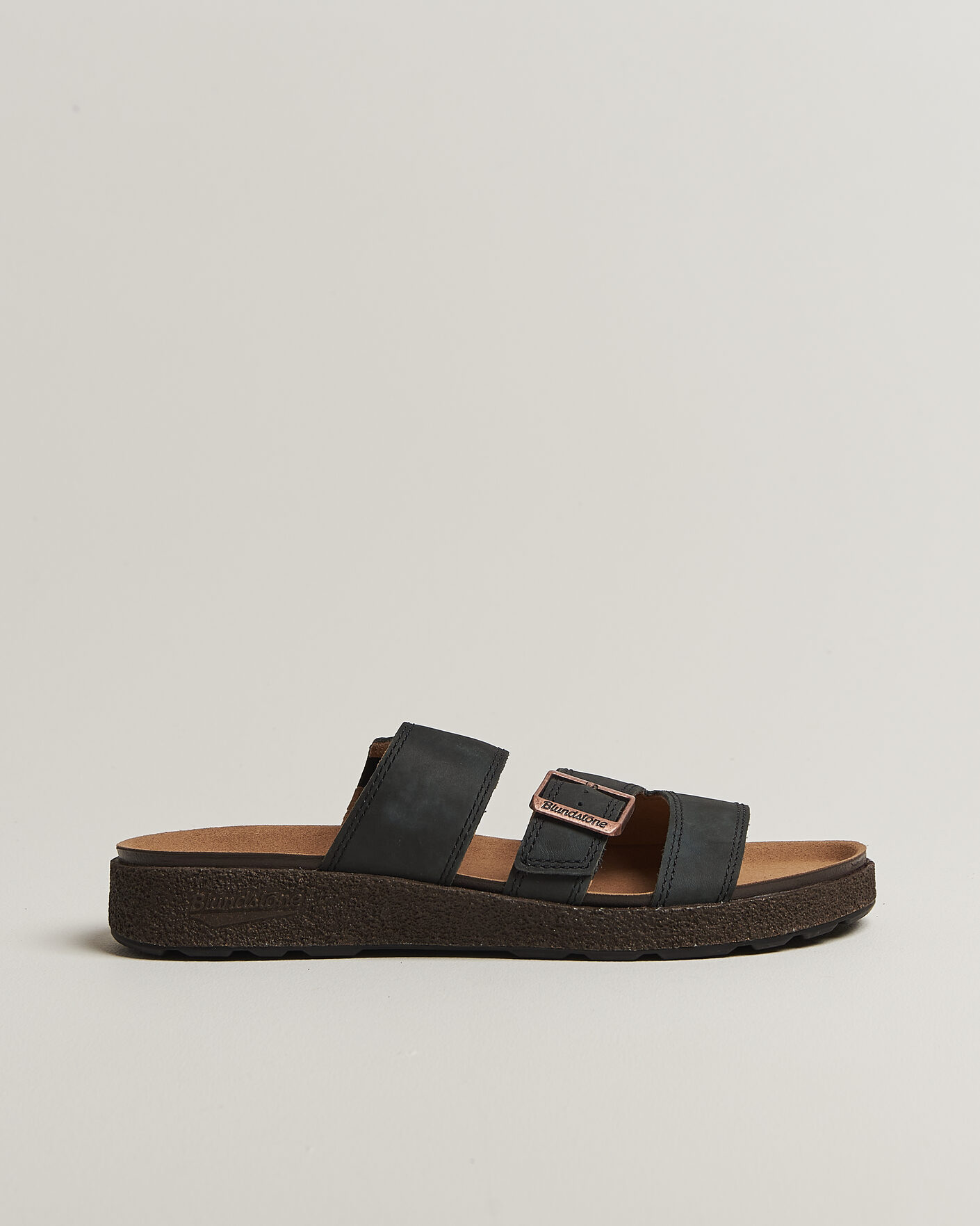 Heren | Sandalen slides | Blundstone | 2693 Aerocork Leather Sandal Rustic Black