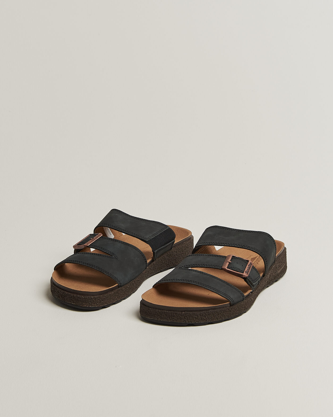Heren | Sandalen slides | Blundstone | 2693 Aerocork Leather Sandal Rustic Black