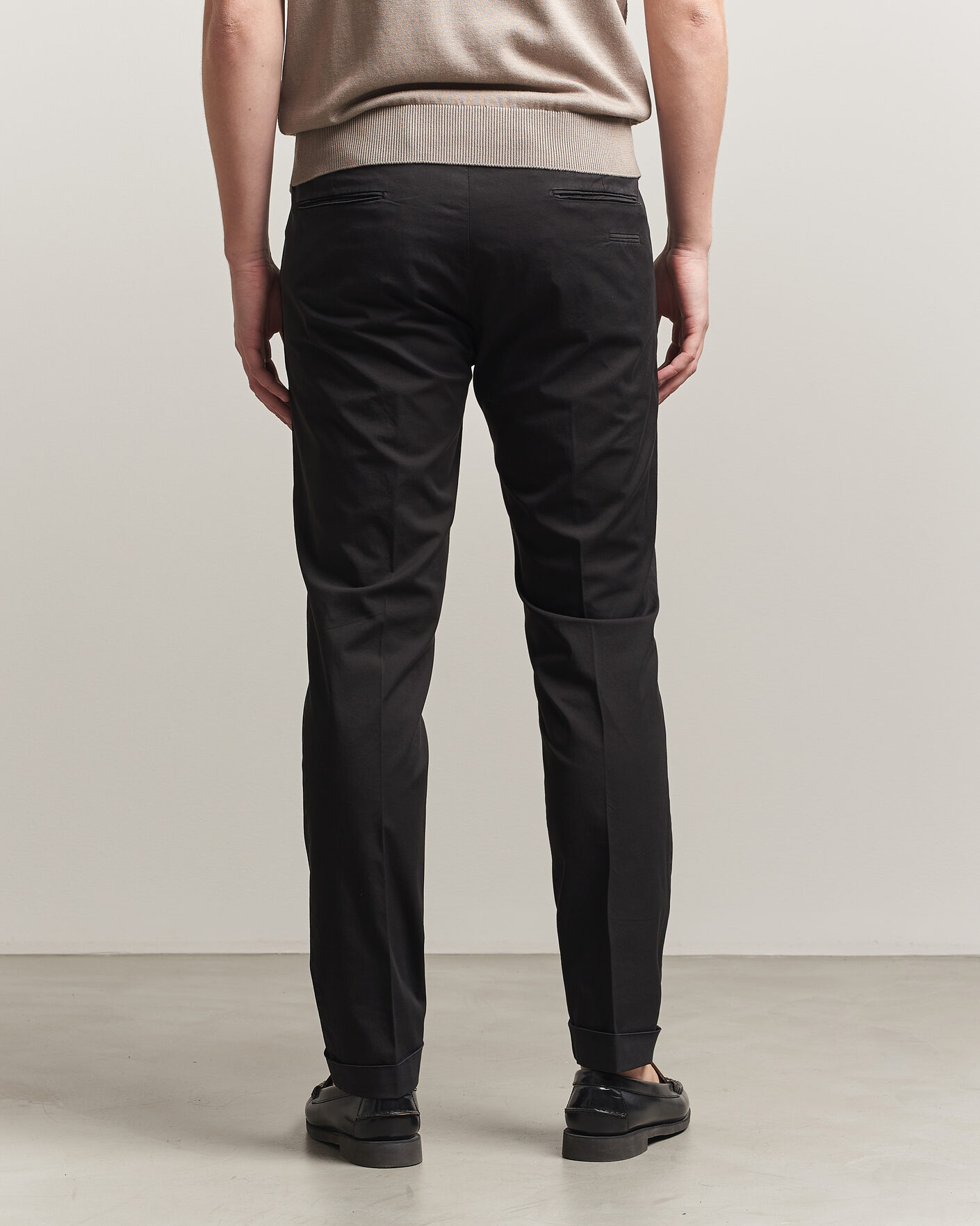 Heren | Broeken | Briglia 1949 | Slim Fit Cotton Chinos Black