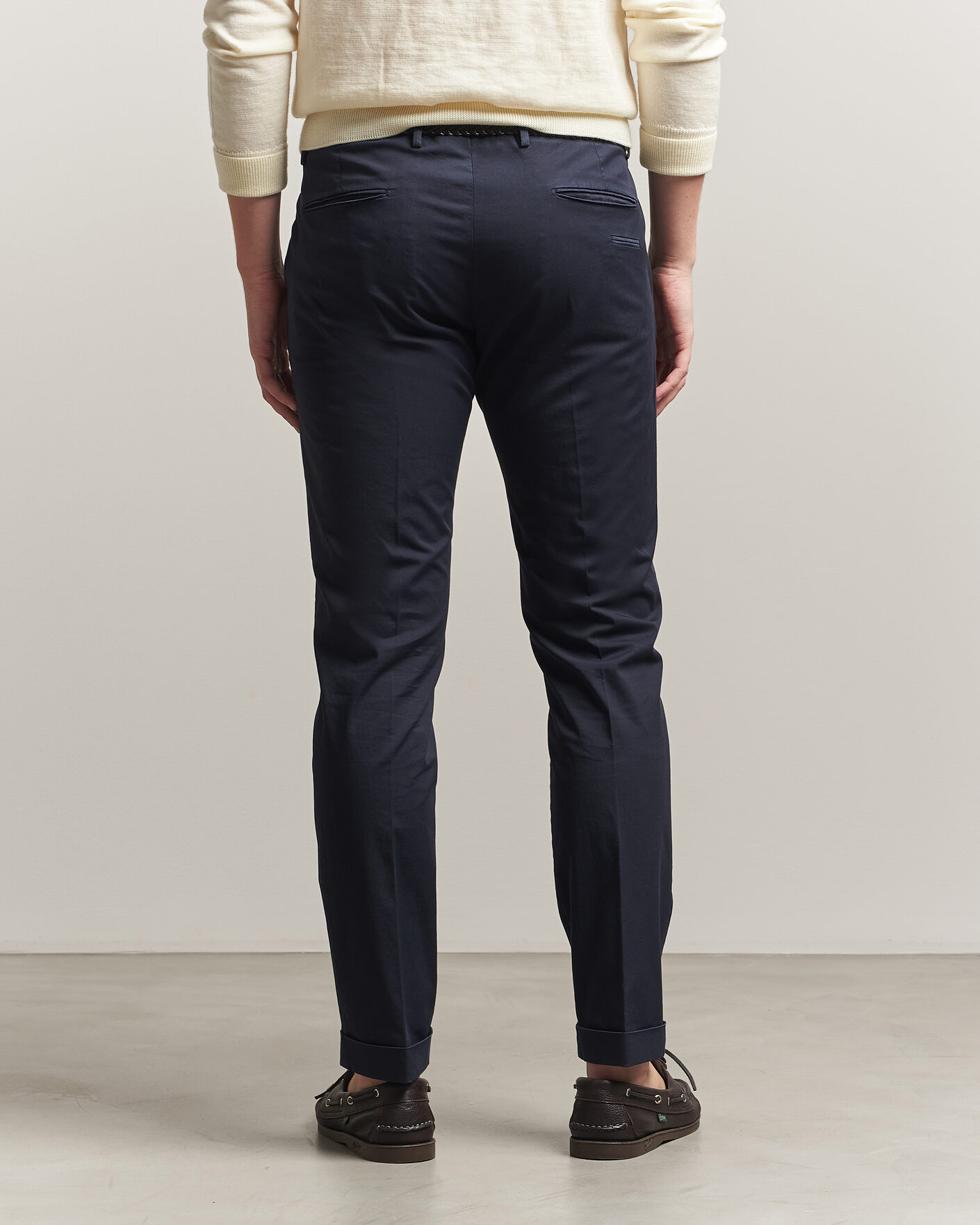 Heren | Broeken | Briglia 1949 | Slim Fit Cotton Chinos Navy