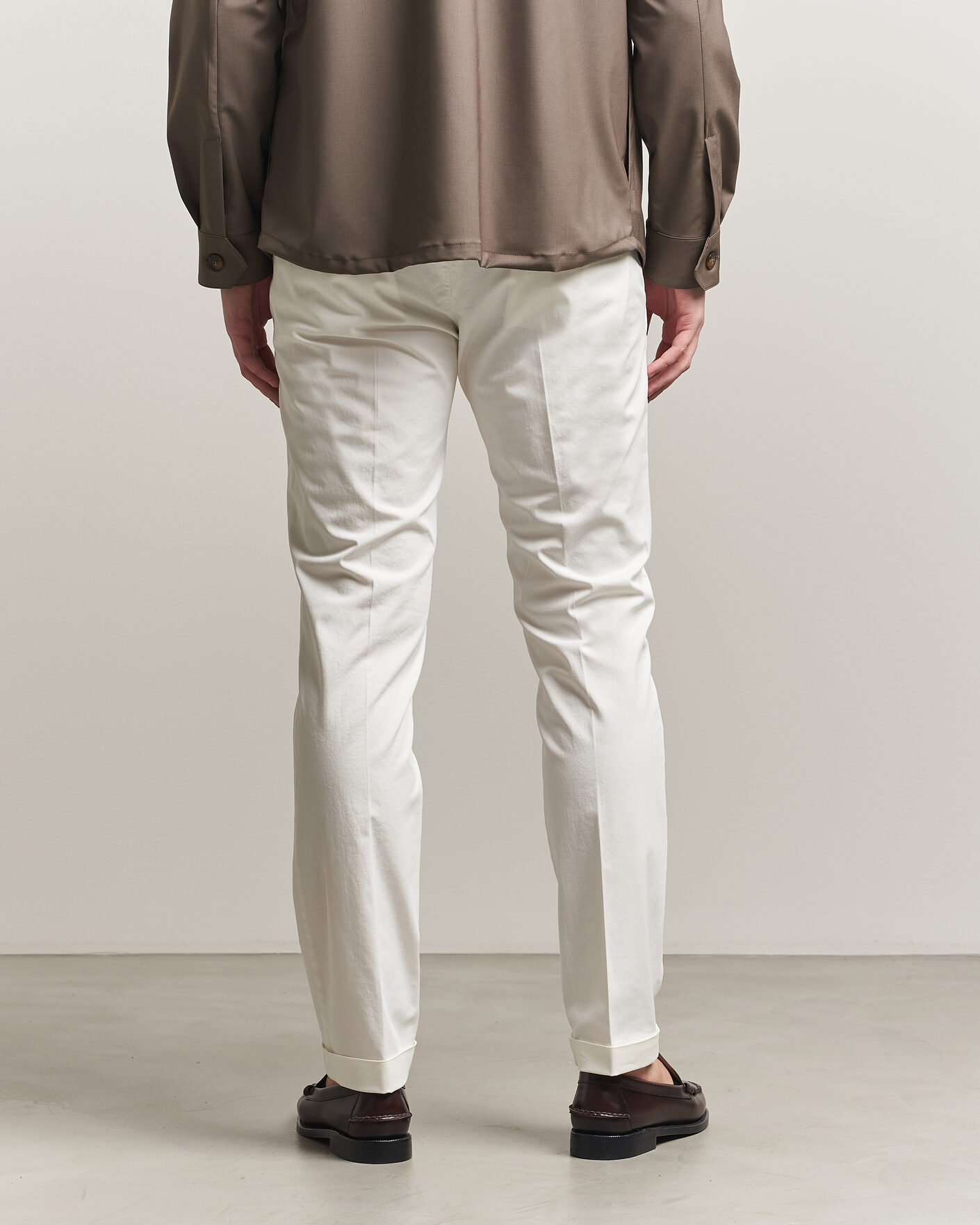 Heren | Broeken | Briglia 1949 | Slim Fit Cotton Chinos White