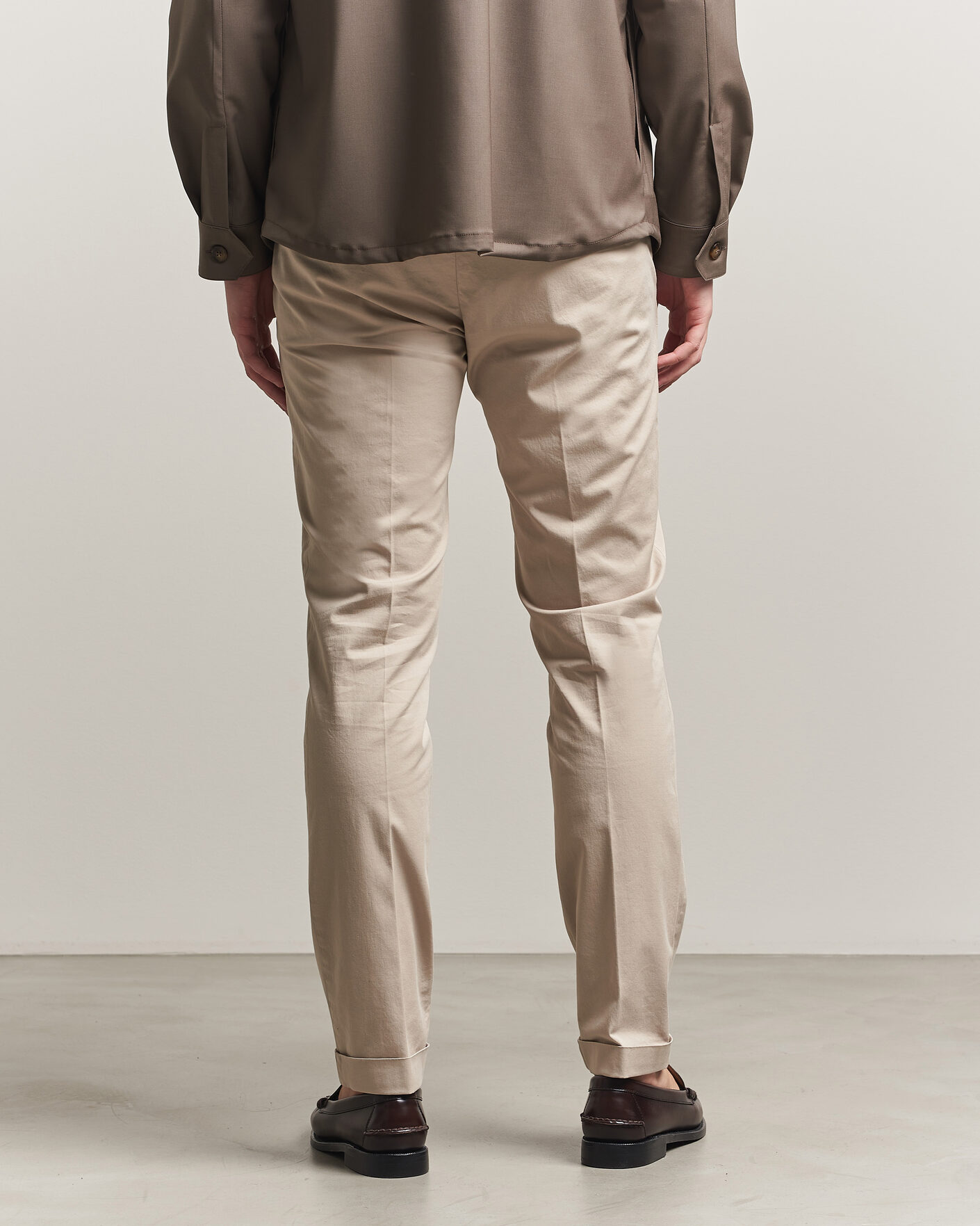 Heren | Broeken | Briglia 1949 | Slim Fit Cotton Chinos Beige