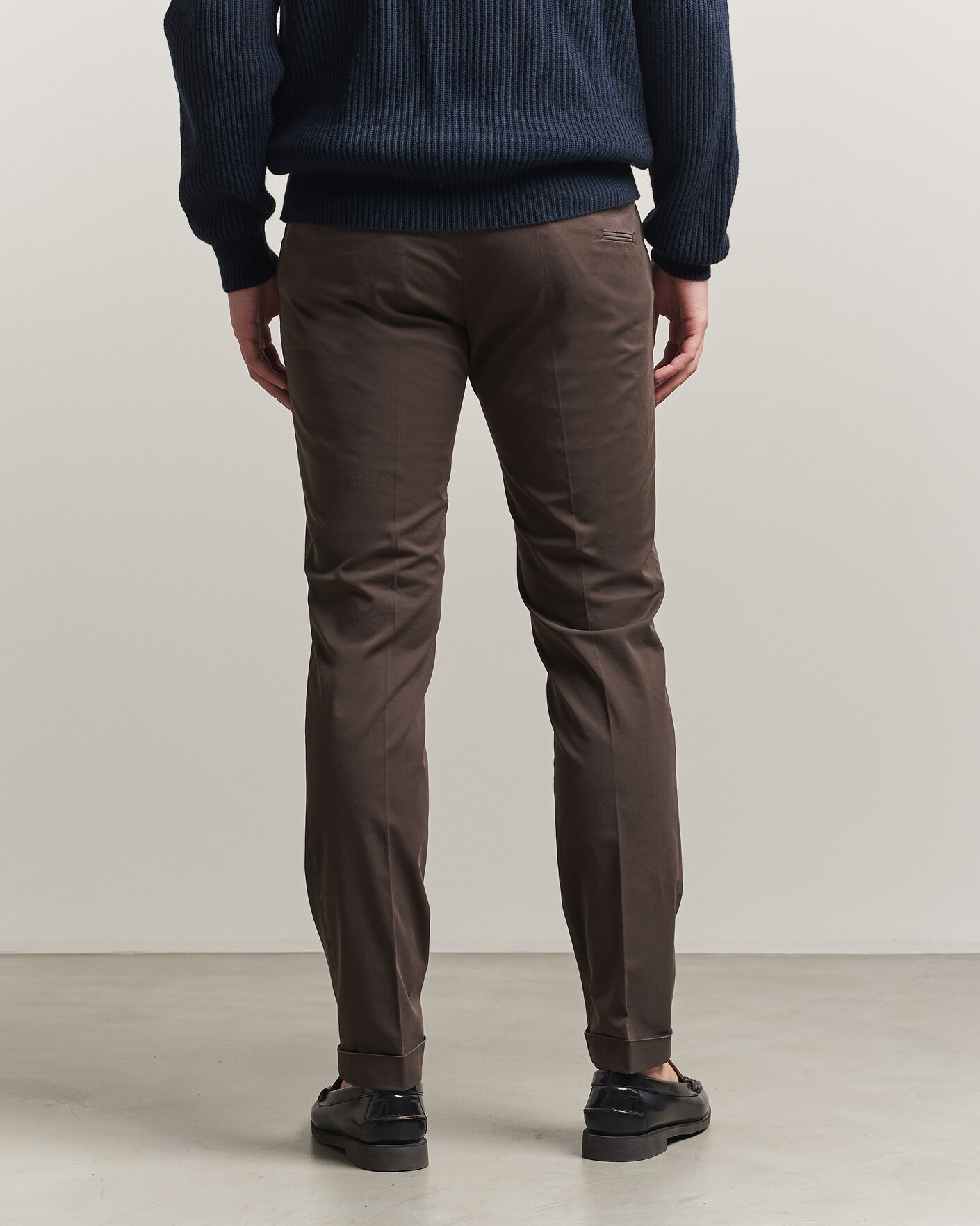 Heren | Broeken | Briglia 1949 | Slim Fit Cotton Chinos Brown