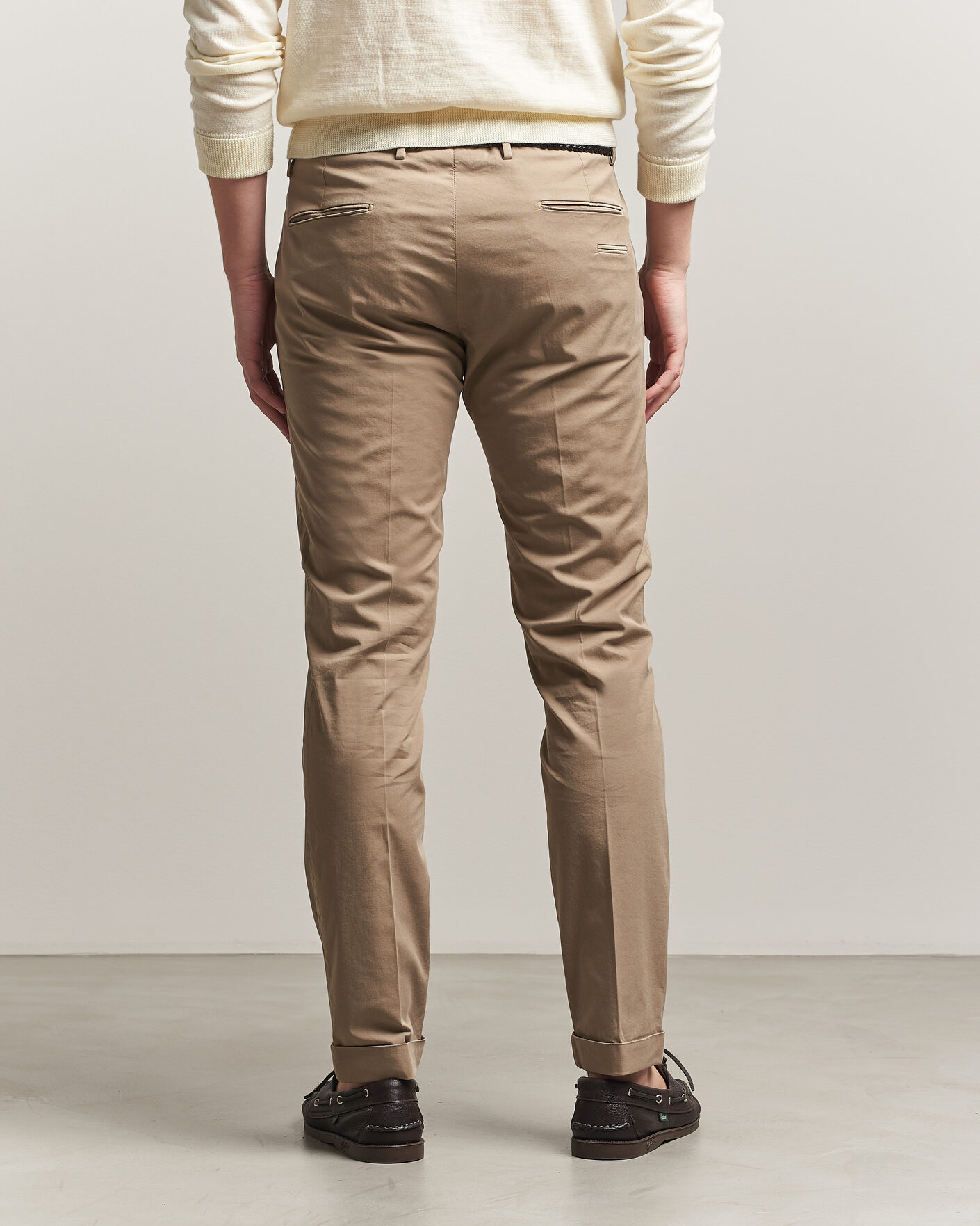 Heren | Broeken | Briglia 1949 | Slim Fit Cotton Chinos Taupe