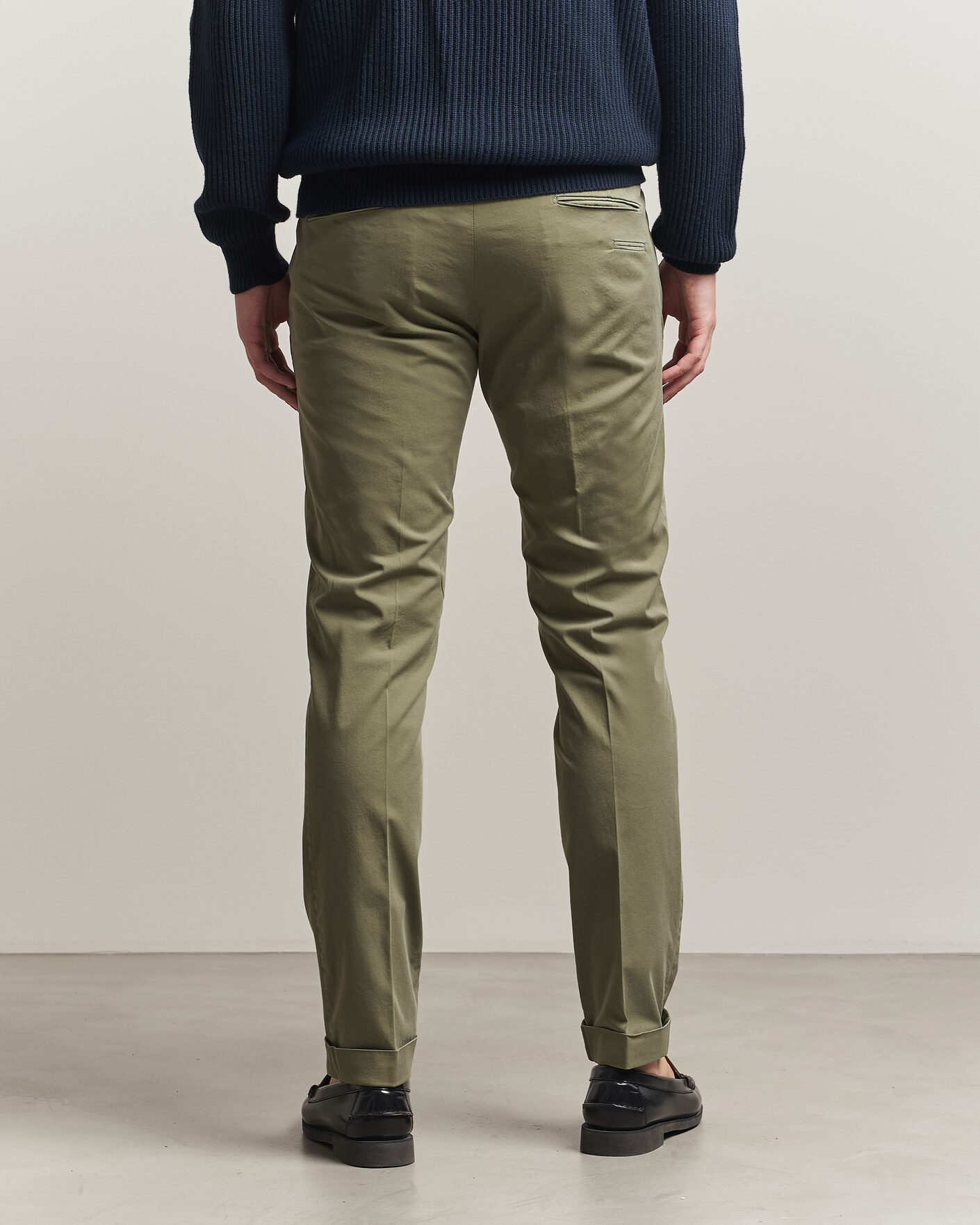 Heren | Broeken | Briglia 1949 | Slim Fit Cotton Chinos Olive