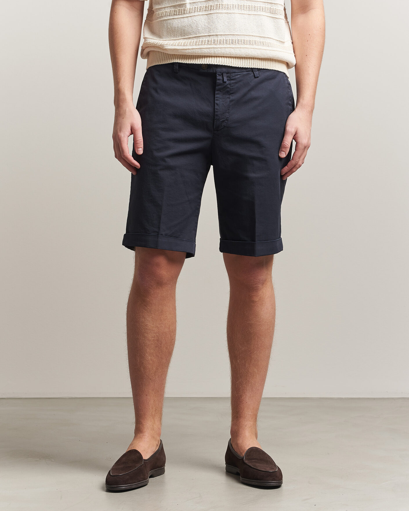 Heren | Korte broek | Briglia 1949 | Cotton Stretch Shorts Navy