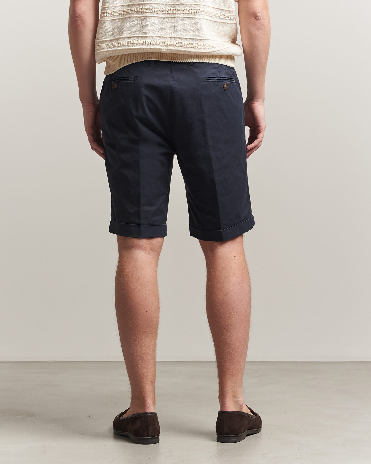 Heren | Korte broek | Briglia 1949 | Cotton Stretch Shorts Navy