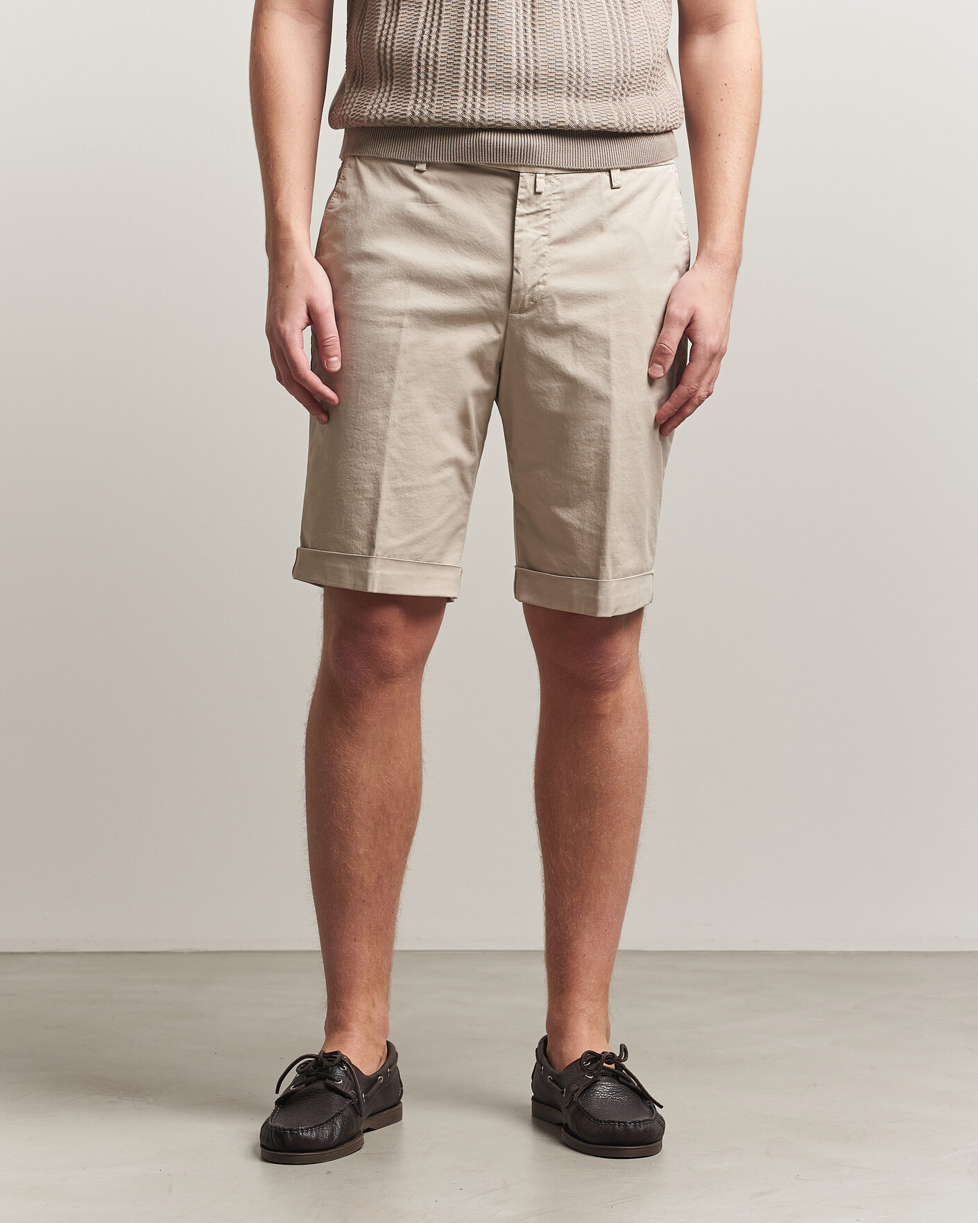 Heren | Korte broek | Briglia 1949 | Cotton Stretch Shorts Beige