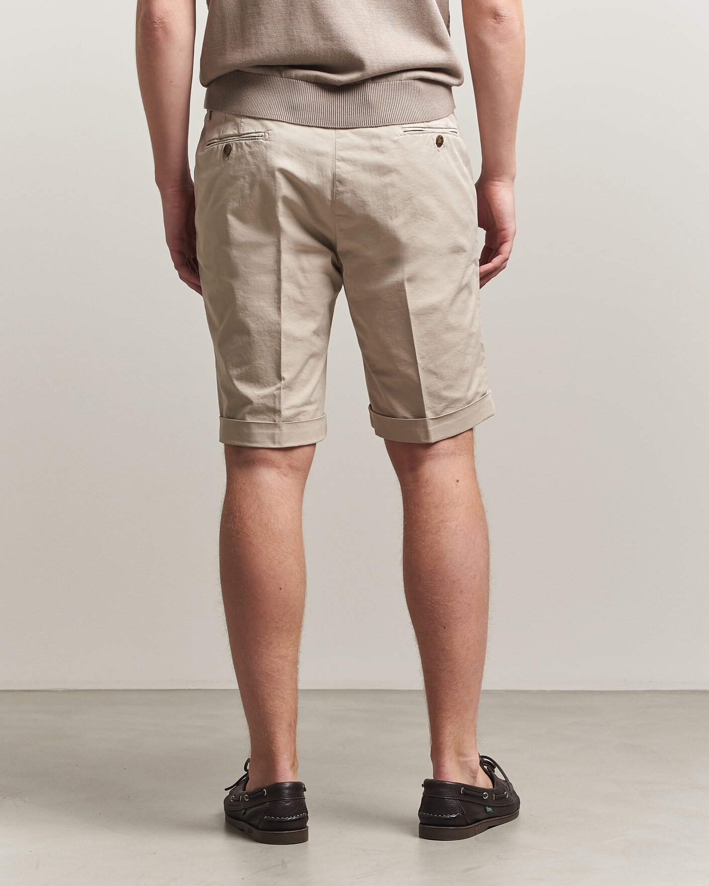Heren | Korte broek | Briglia 1949 | Cotton Stretch Shorts Beige