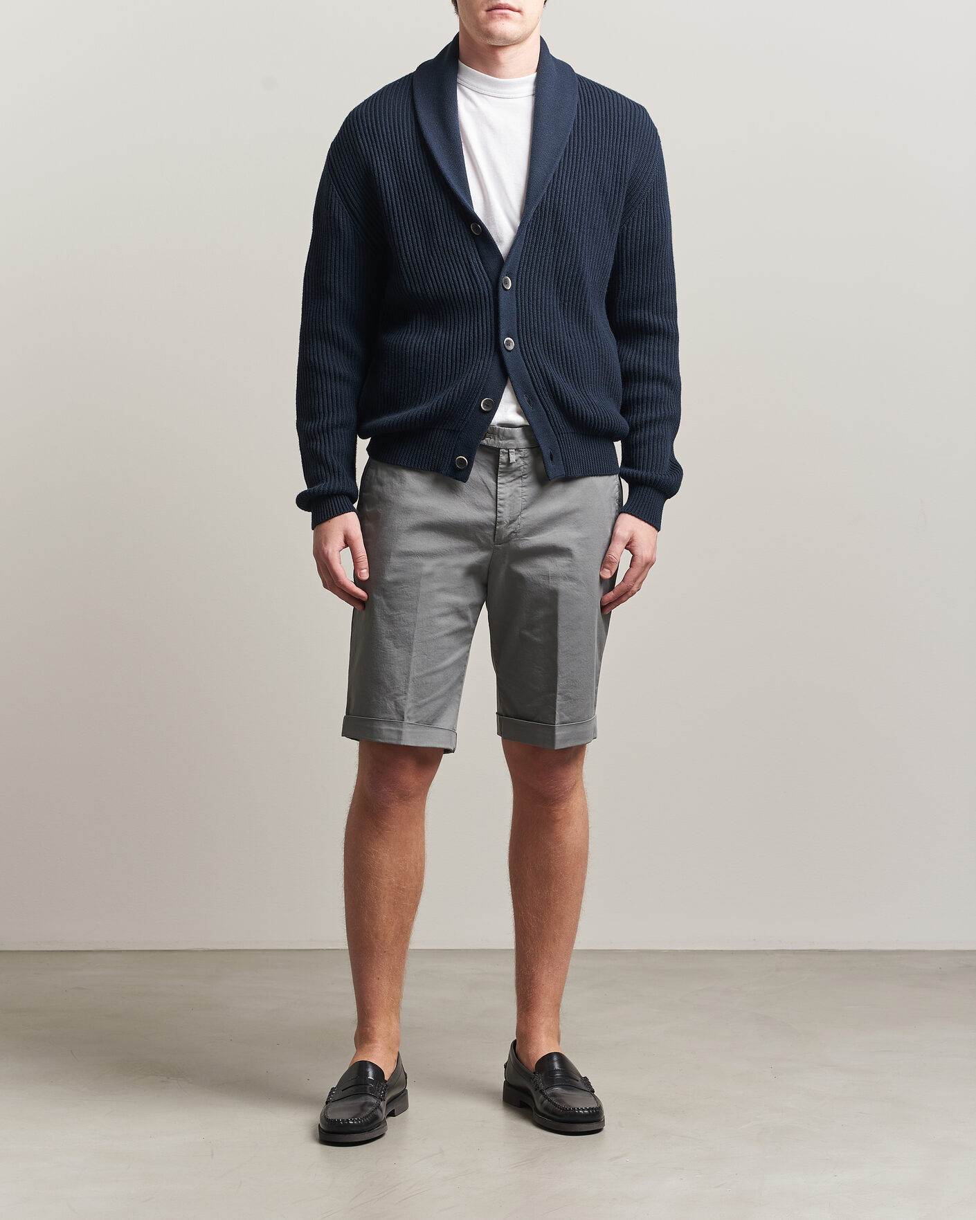 Heren | Korte broek | Briglia 1949 | Cotton Stretch Shorts Grey