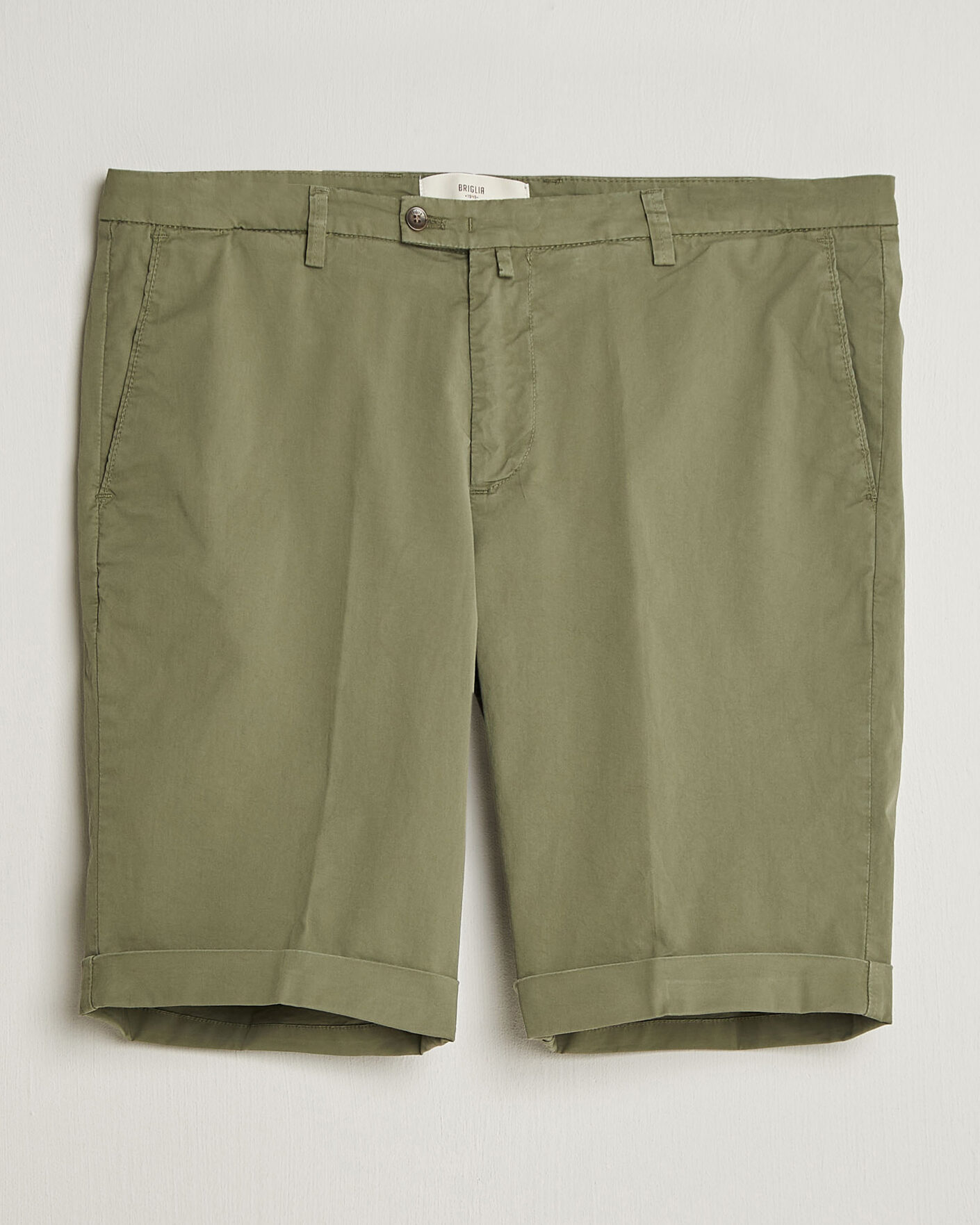 Heren | Korte broek | Briglia 1949 | Cotton Stretch Shorts Olive