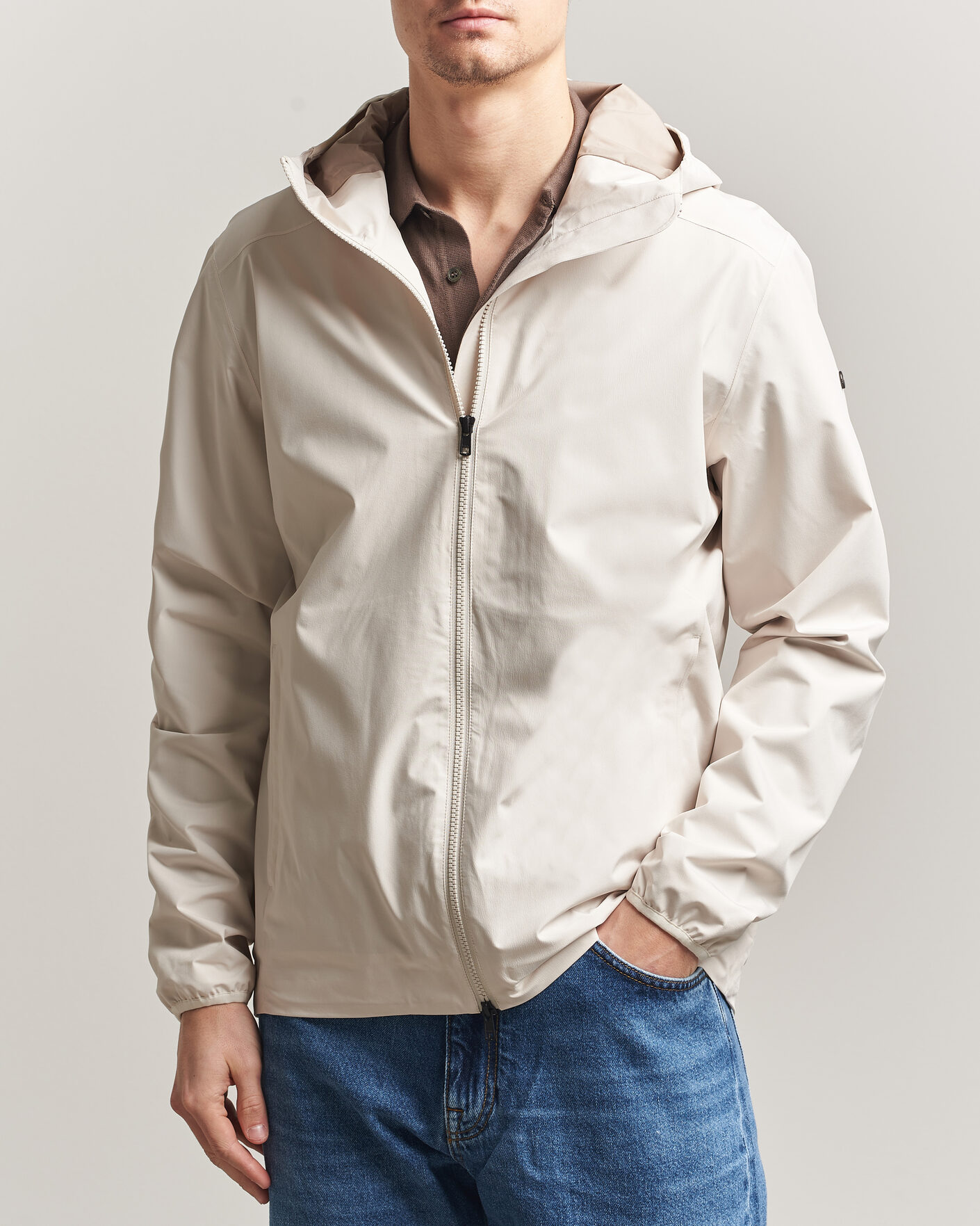 Heren | Jassen | Scandinavian Edition | Hood II Waterproof Jacket Neutral White