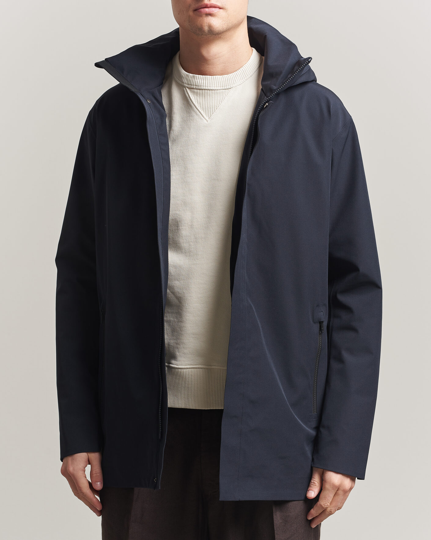 Heren | Jassen | Scandinavian Edition | Range III Mid Lenght Waterproof Coat Midnight Blue