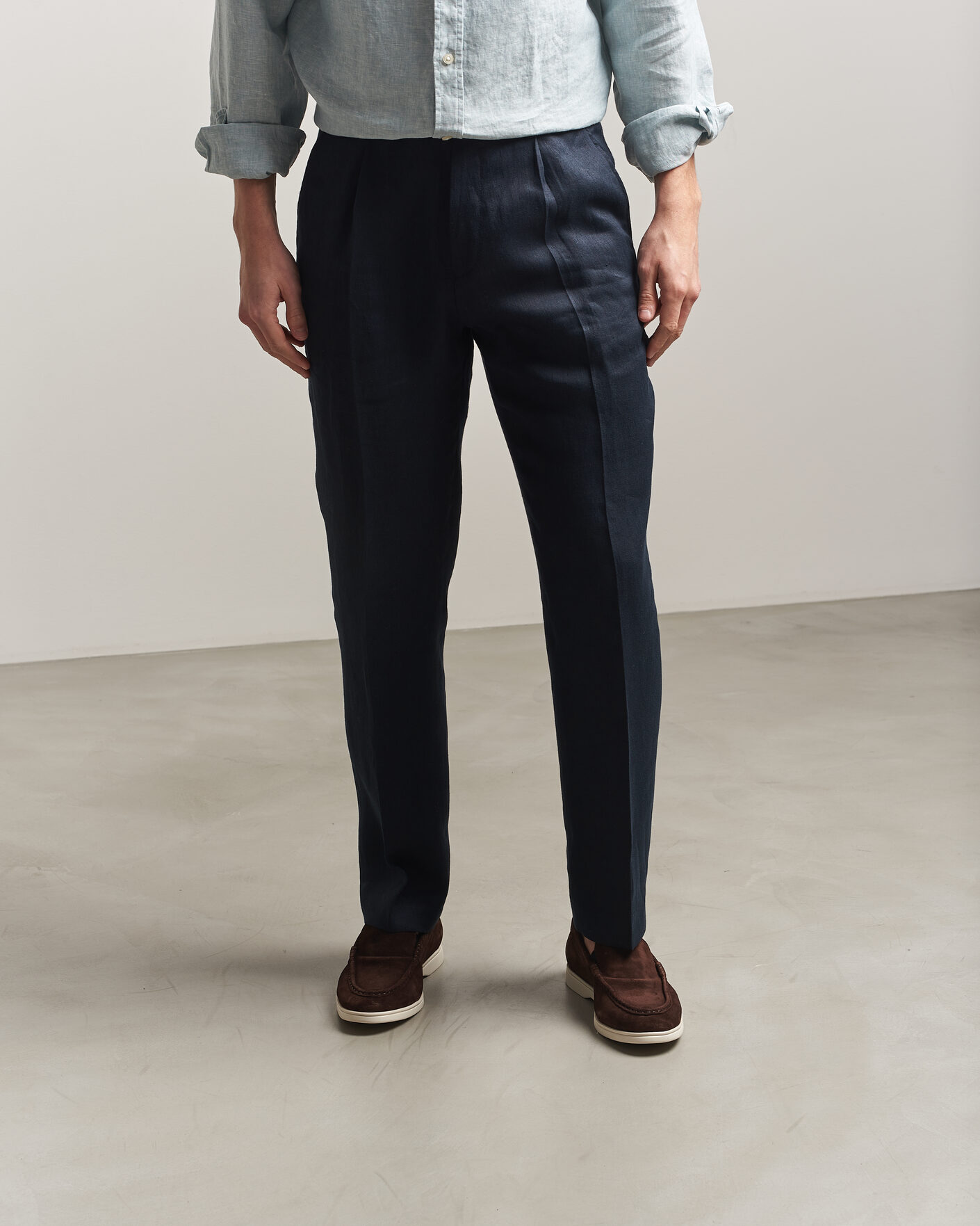 Heren | Instappers | Charles Tyrwhitt | Suede Slip On Loafers Chocolate Brown