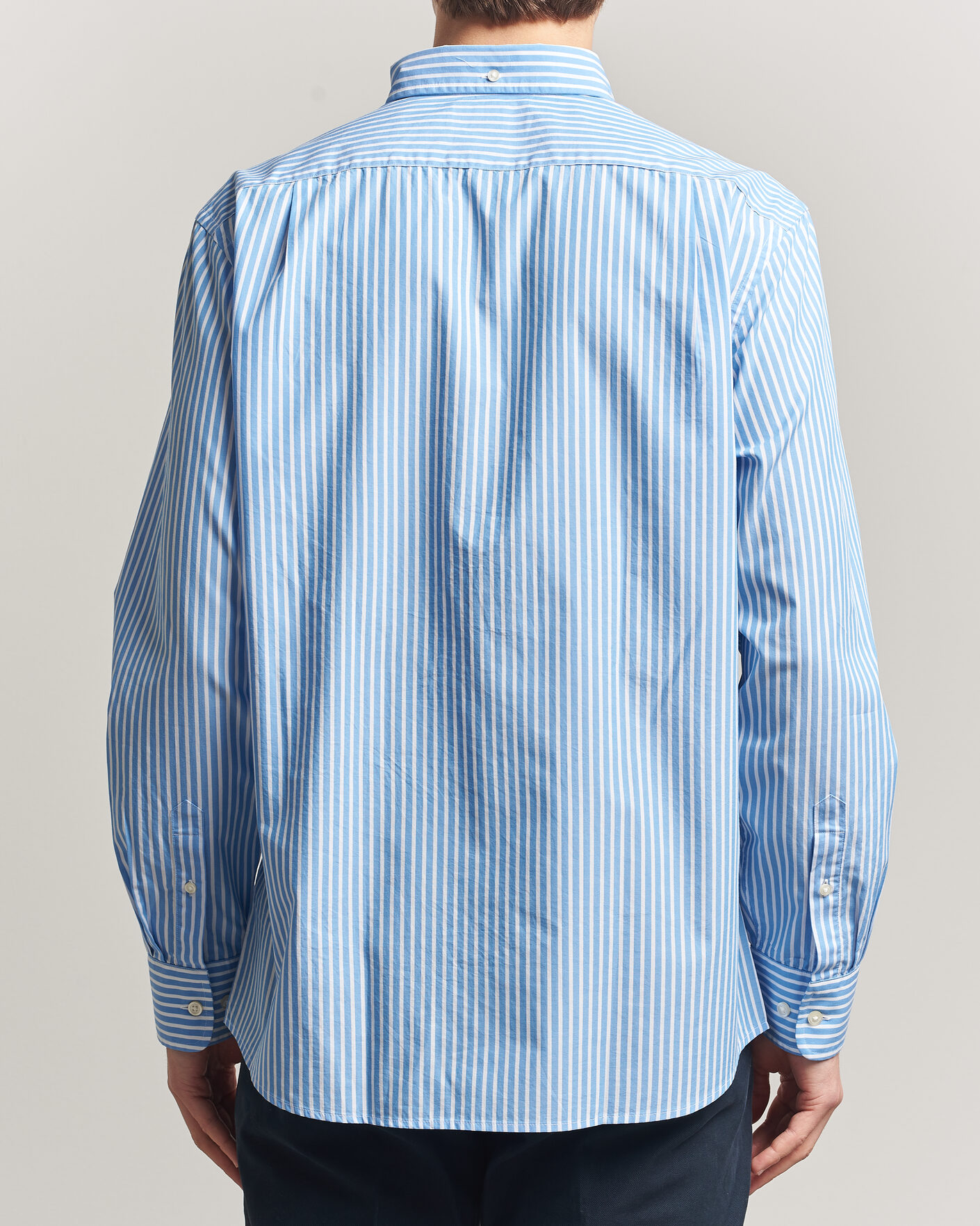 Heren | Overhemden | Charles Tyrwhitt | Button Down Stretch Poplin Shirt Ocean Blue