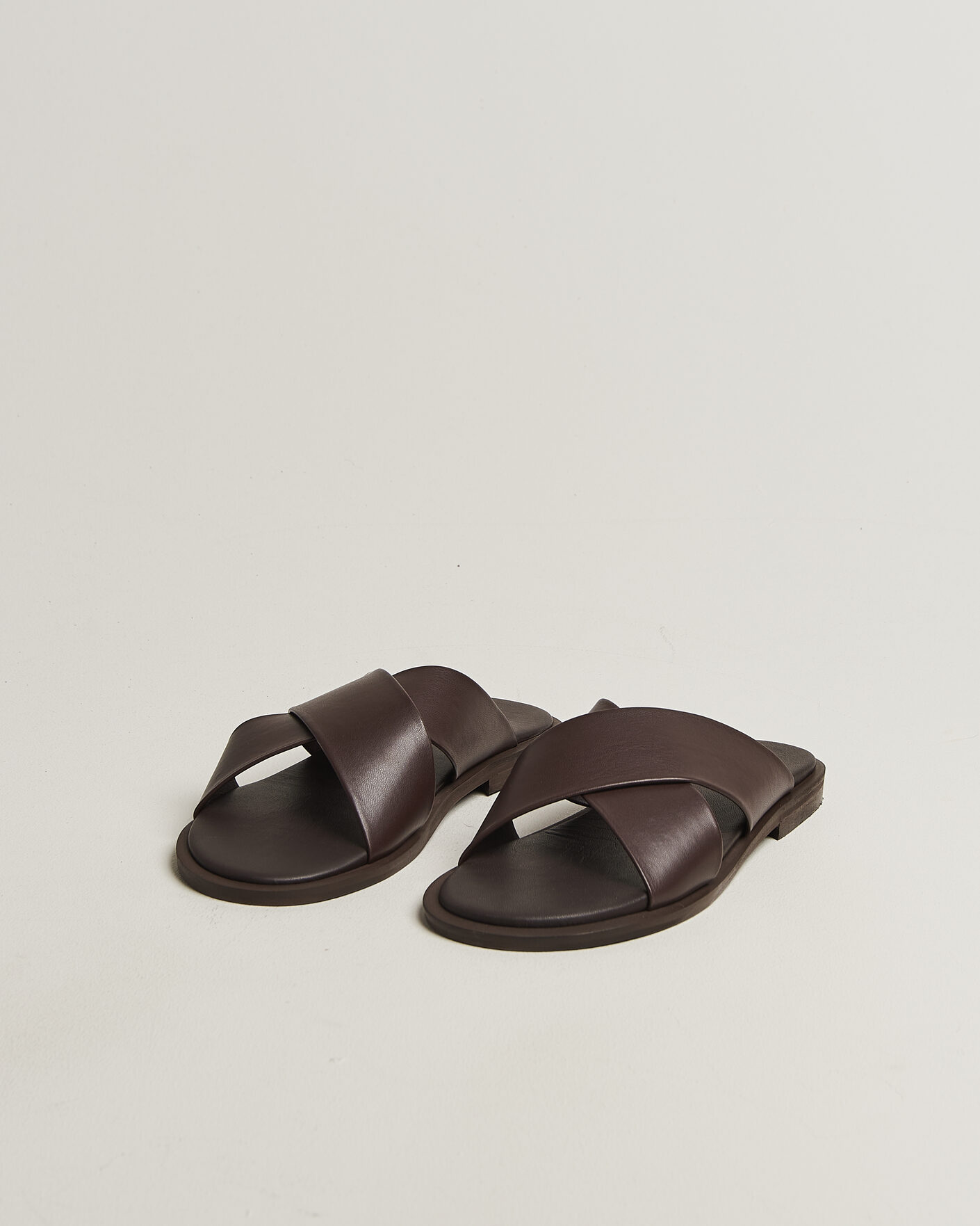 Heren | Sandalen slides | Thera's | Classic Sandals Dark Brown Calf