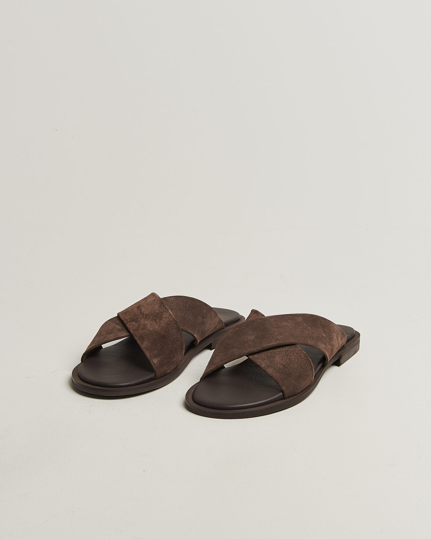 Heren | Sandalen slides | Thera's | Classic Sandals Dark Brown Suede