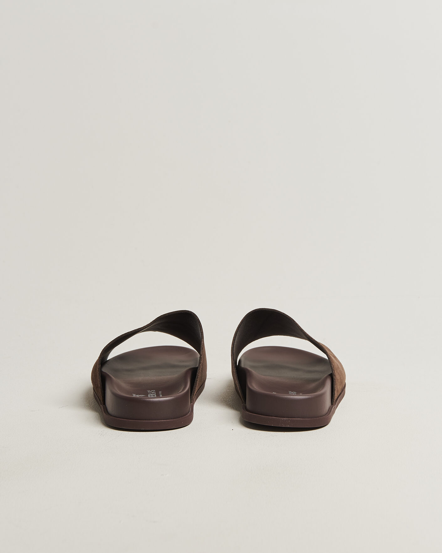 Heren | Sandalen slides | Thera's | Classic Slide Sandals Dark Brown Suede