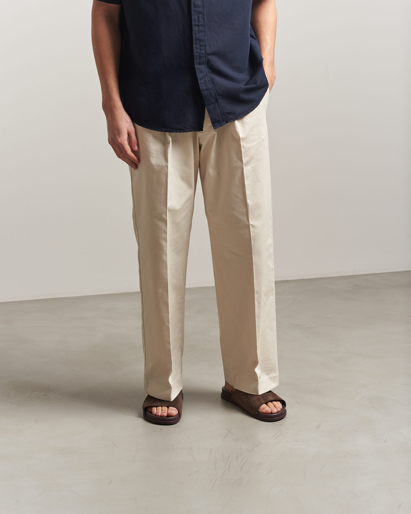 Heren | Sandalen slides | Thera's | Classic Slide Sandals Dark Brown Suede