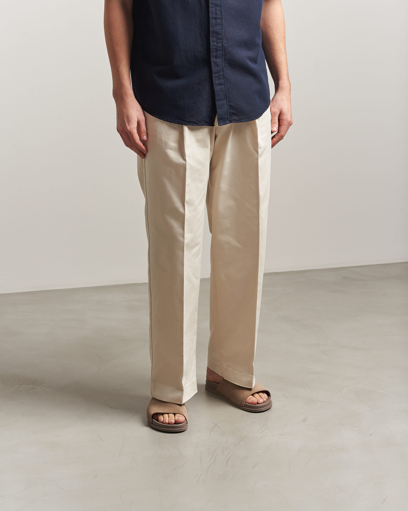 Heren | Sandalen slides | Thera's | Classic Slide Sandals Stone Suede