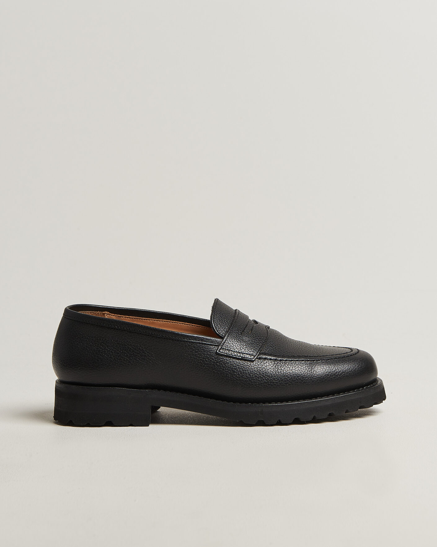 Heren | Instappers | Myrqvist for Care of Carl | Myrqvist Stenhammar II Vibram Loafer Black Grained Calf