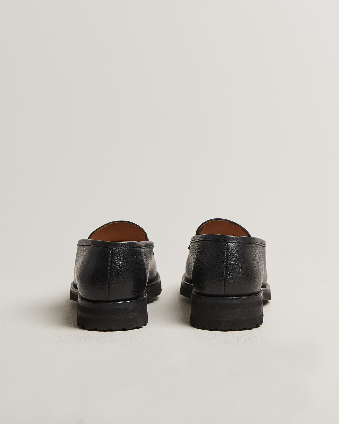 Heren | Instappers | Myrqvist for Care of Carl | Myrqvist Stenhammar II Vibram Loafer Black Grained Calf