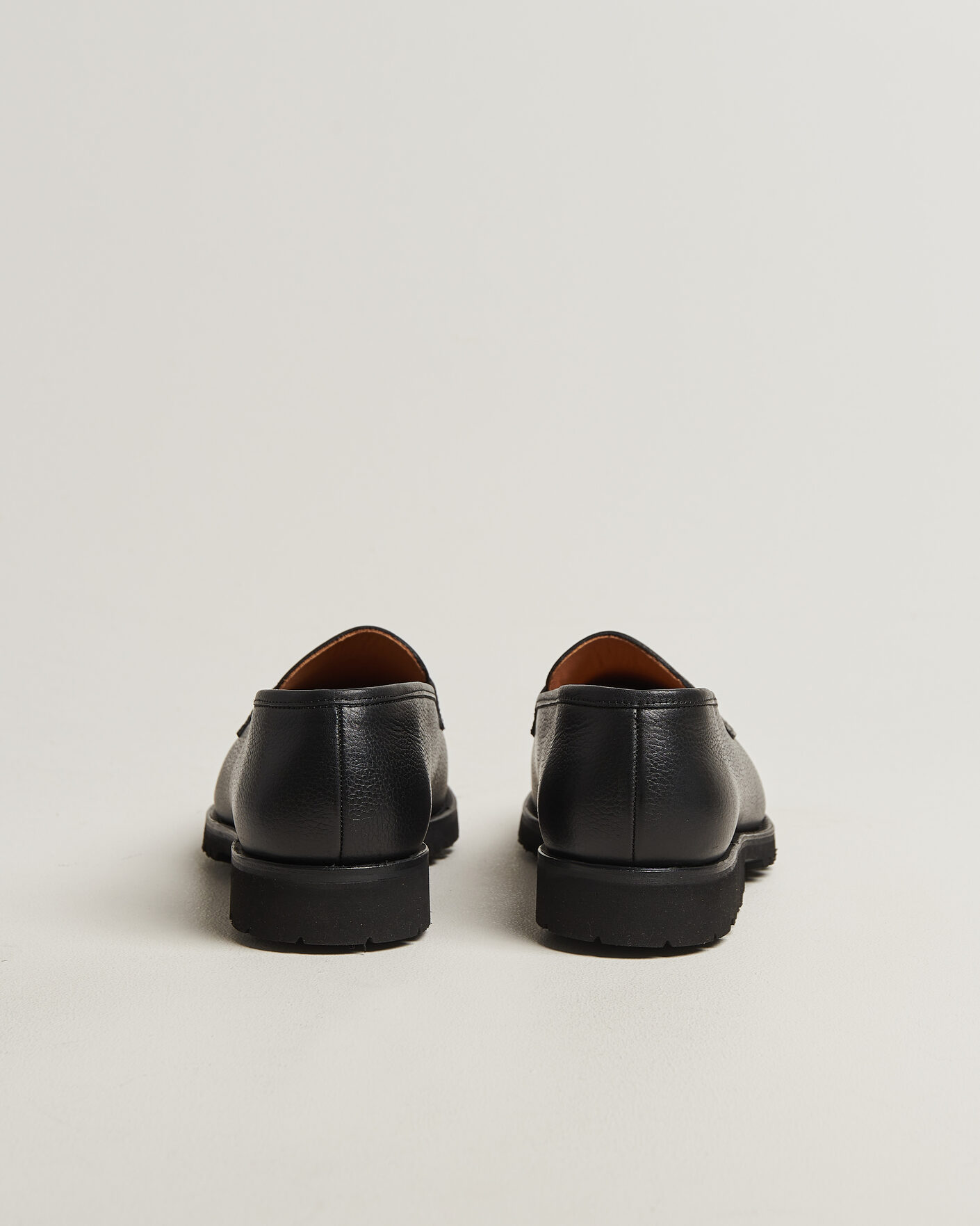 Heren | Instappers | Myrqvist | Stenhammar II Vibram Loafer Black Grained Calf