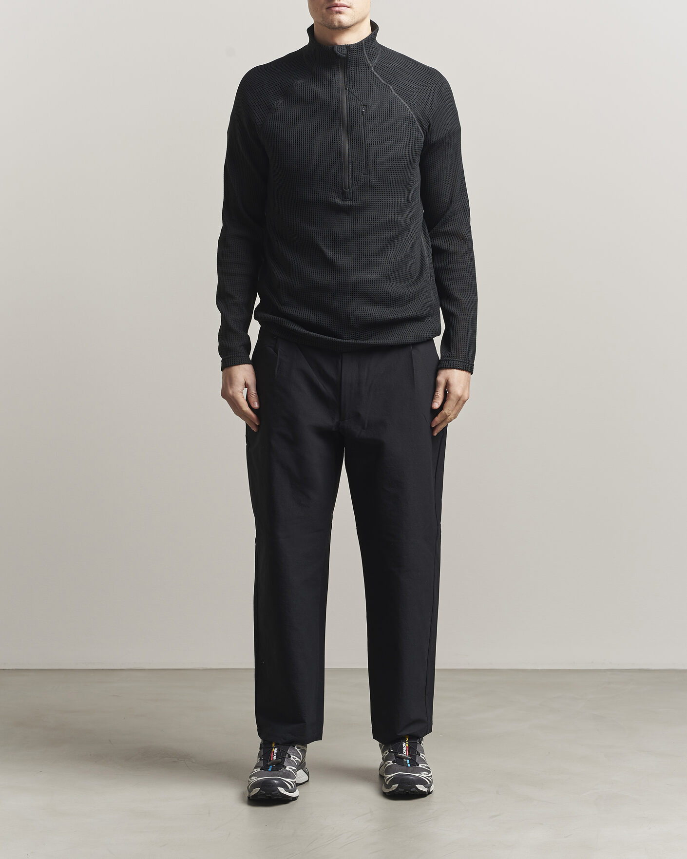 Heren | Truien | Houdini | Pace Flow Half Zip True Black