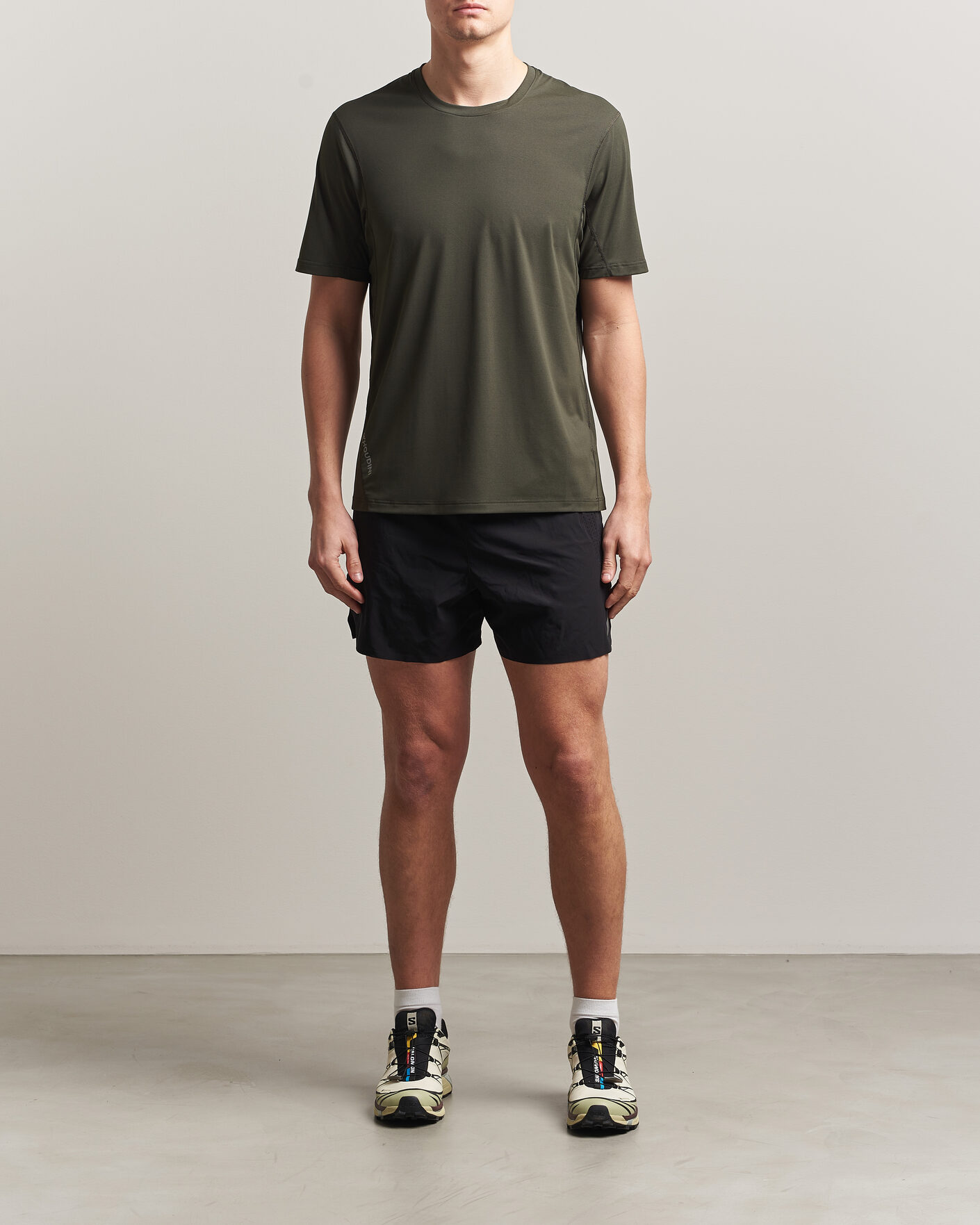 Heren | T-shirts | Houdini | Pace Air T-Shirt Green Illusion