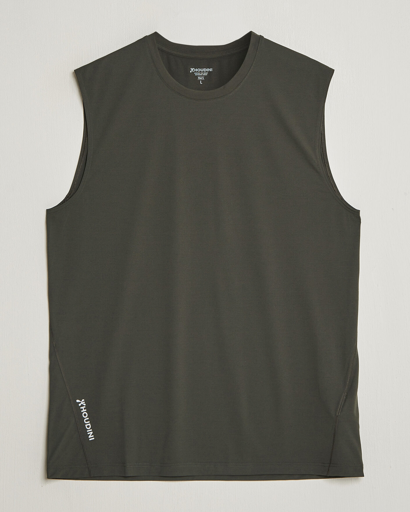 Heren | T-shirts | Houdini | Pace Air Tank Green Illusion