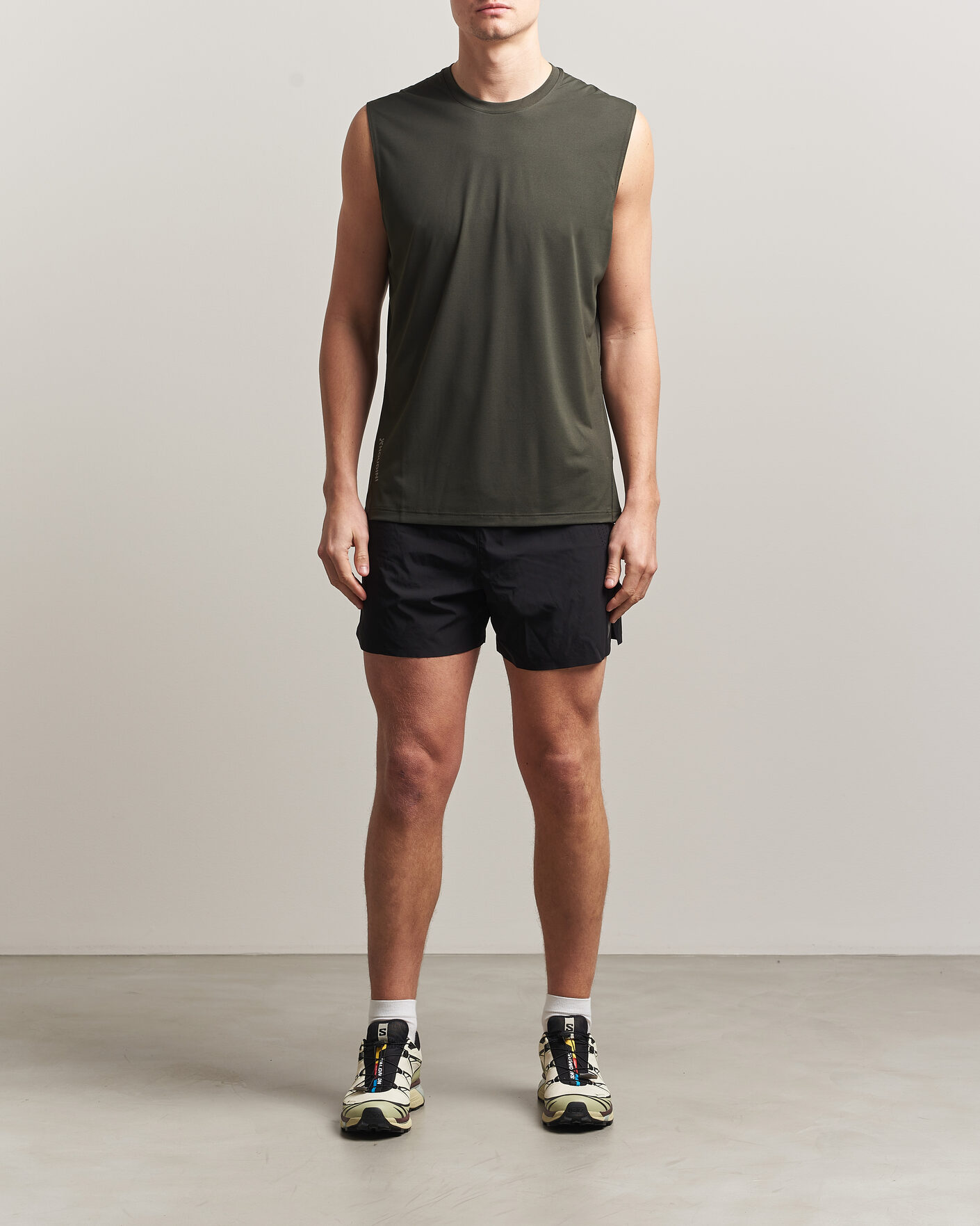 Heren | T-shirts | Houdini | Pace Air Tank Green Illusion