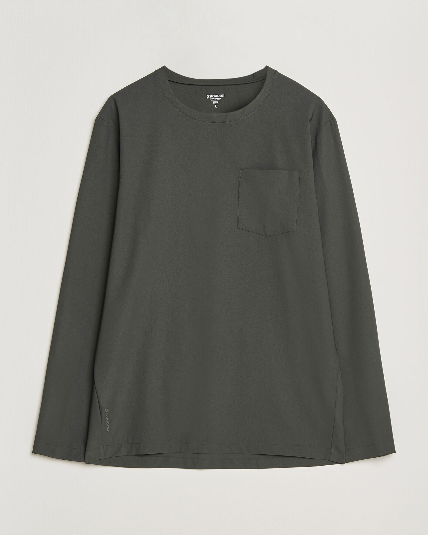 Heren | T-shirts | Houdini | Cover Crew Green Illusion