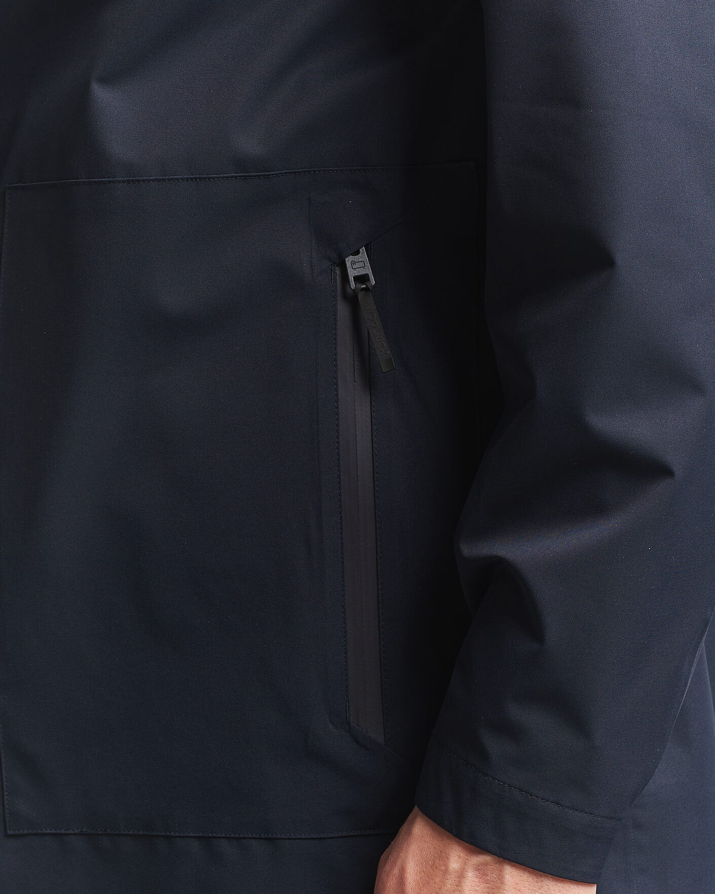 Heren | Jassen | Woolrich | Two Layer 2 in 1 Carcoat Melton Blue