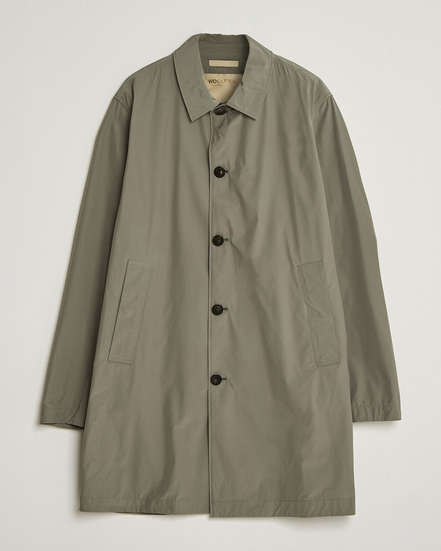 Heren | Jassen | Woolrich | Urban Nylon Water Repelent Carcoat Smokey Olive