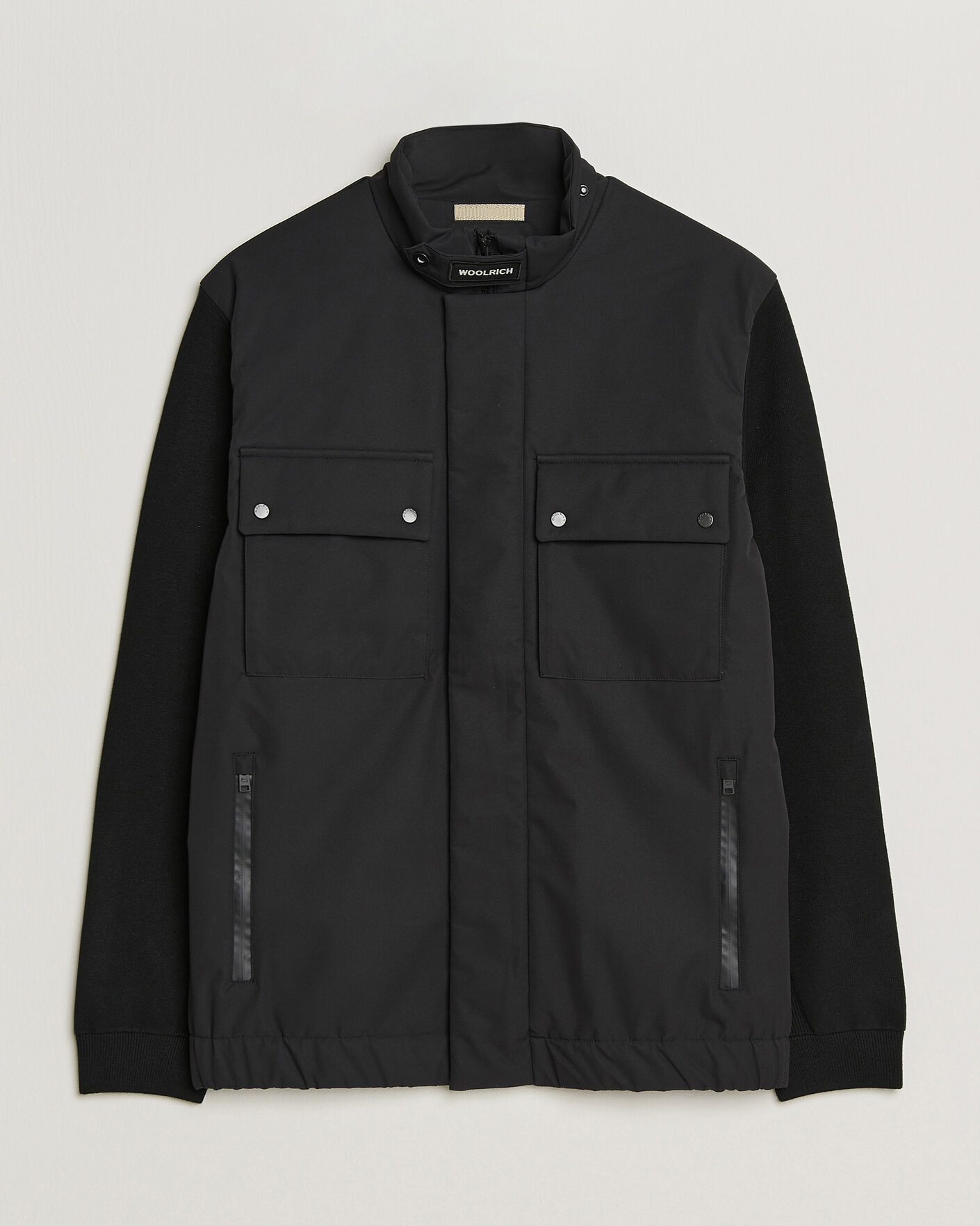 Heren | Jassen | Woolrich | Two Layers Hybrid Jacket Black
