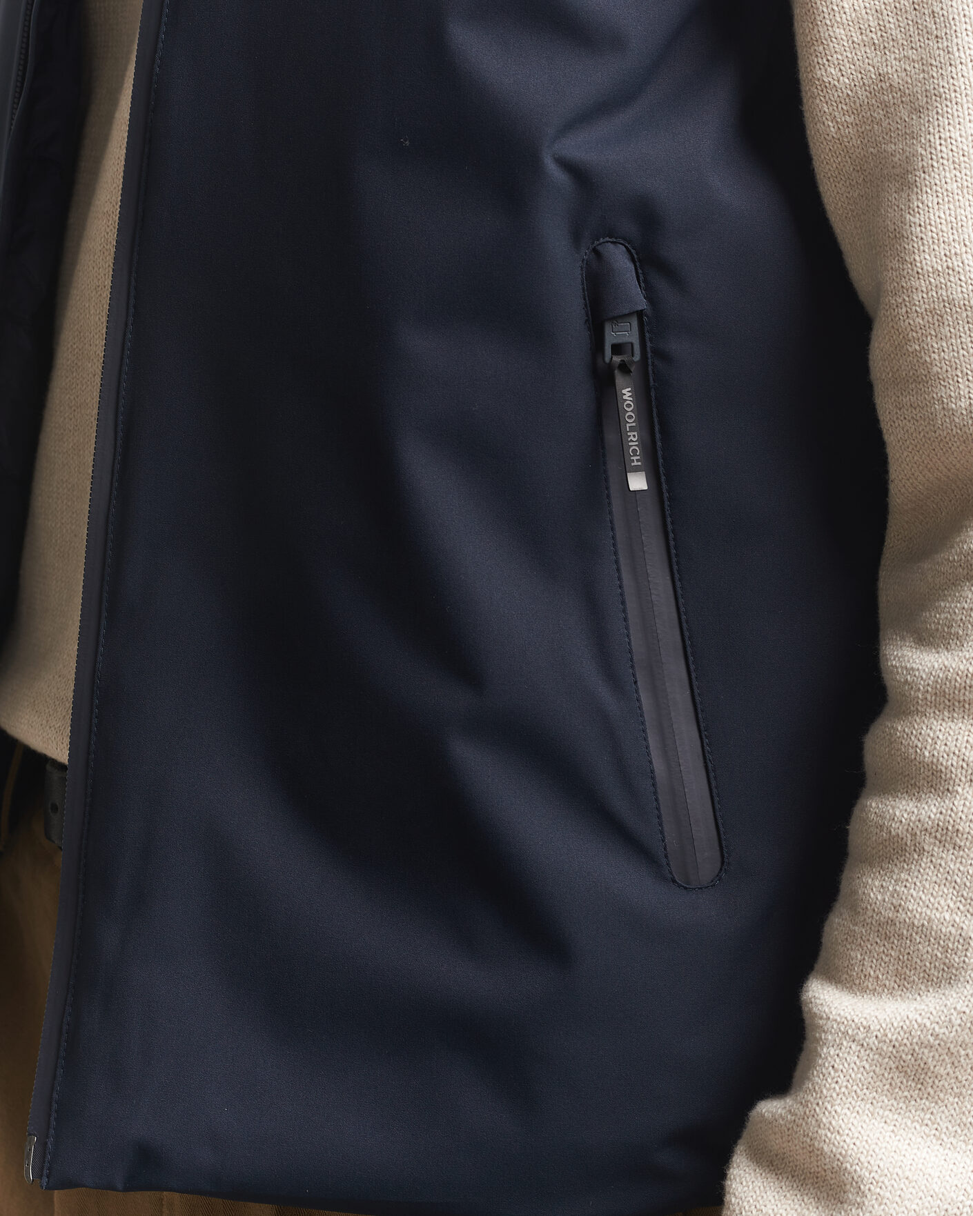 Heren | Jassen | Woolrich | Two Layer Sailing Vest Melton Blue