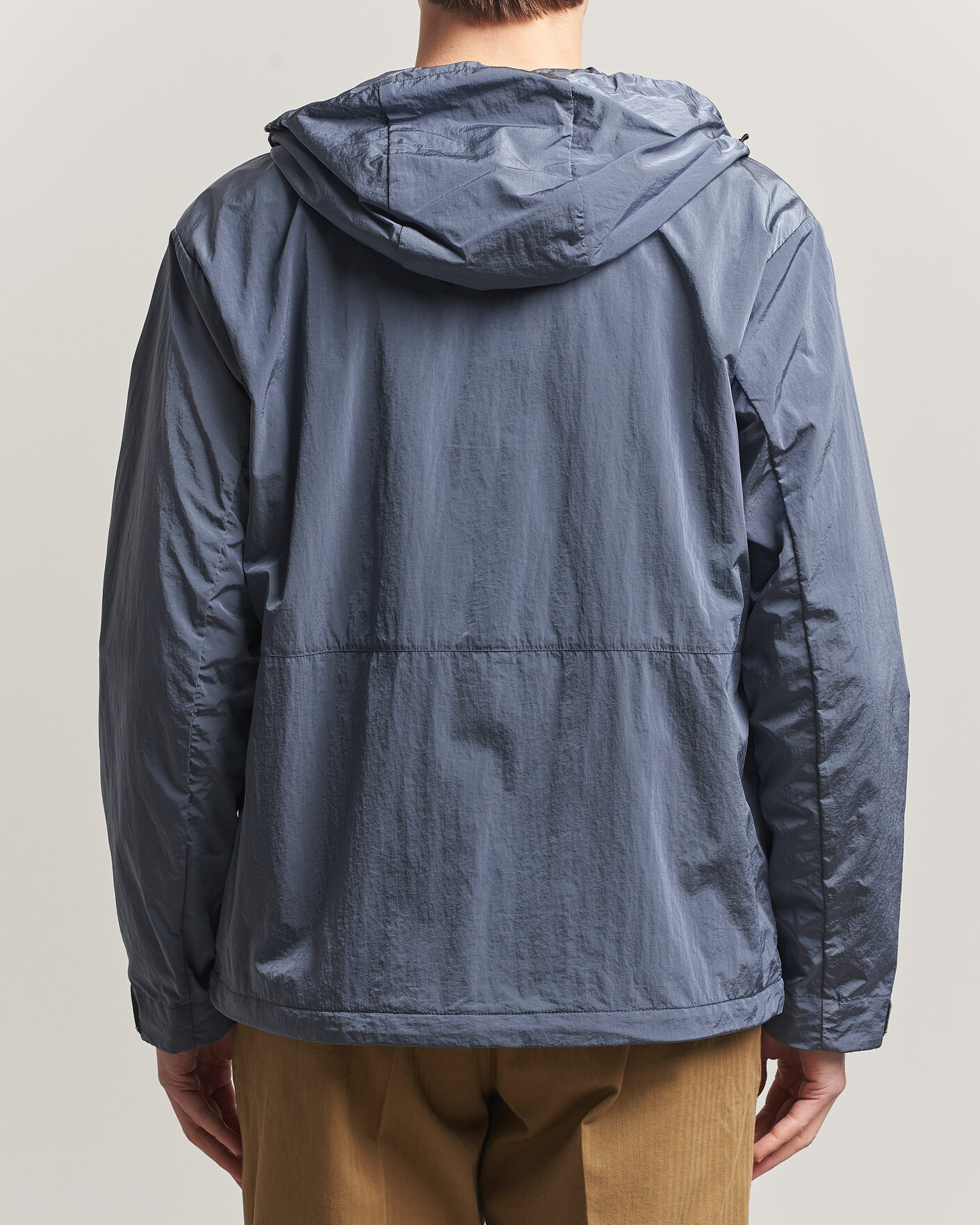 Heren | Jassen | Woolrich | Shiny Nylon Hooded Jacket Grisaille