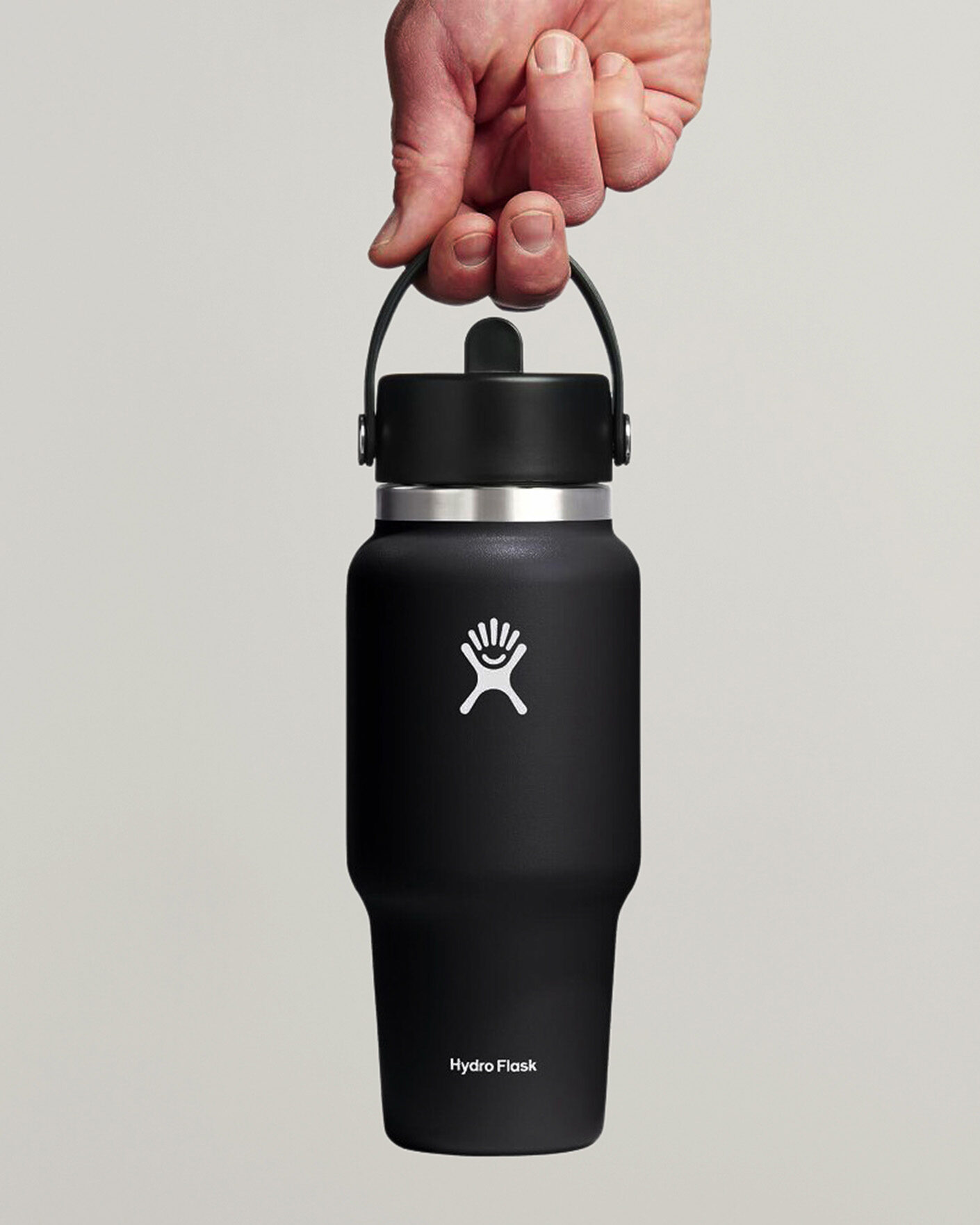 Heren | Outdoor living | Hydro Flask | Travel Bottle Flex Straw Cap 24oz Black