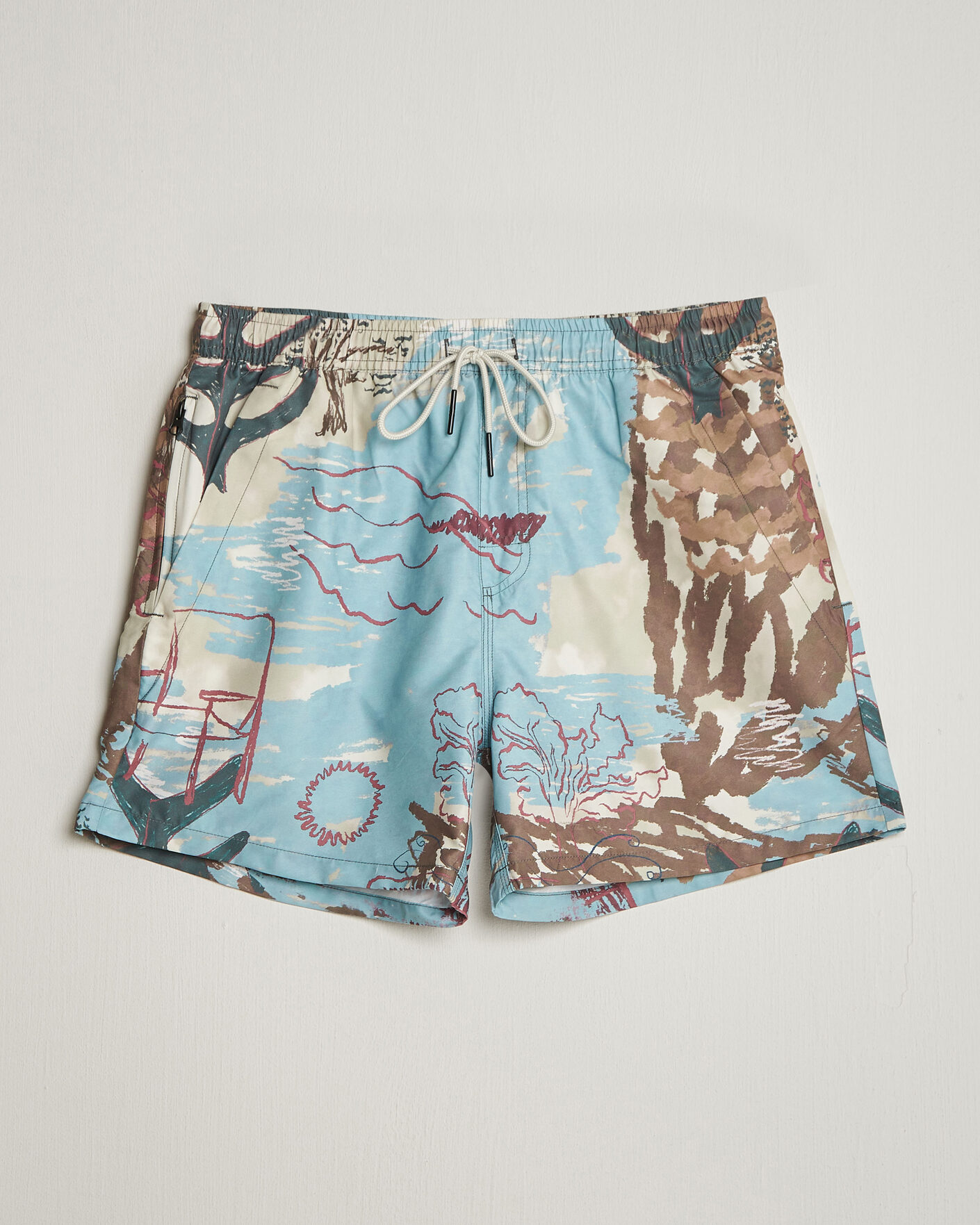 Heren | Zwembroek | OAS | Printed Swimshorts Montara