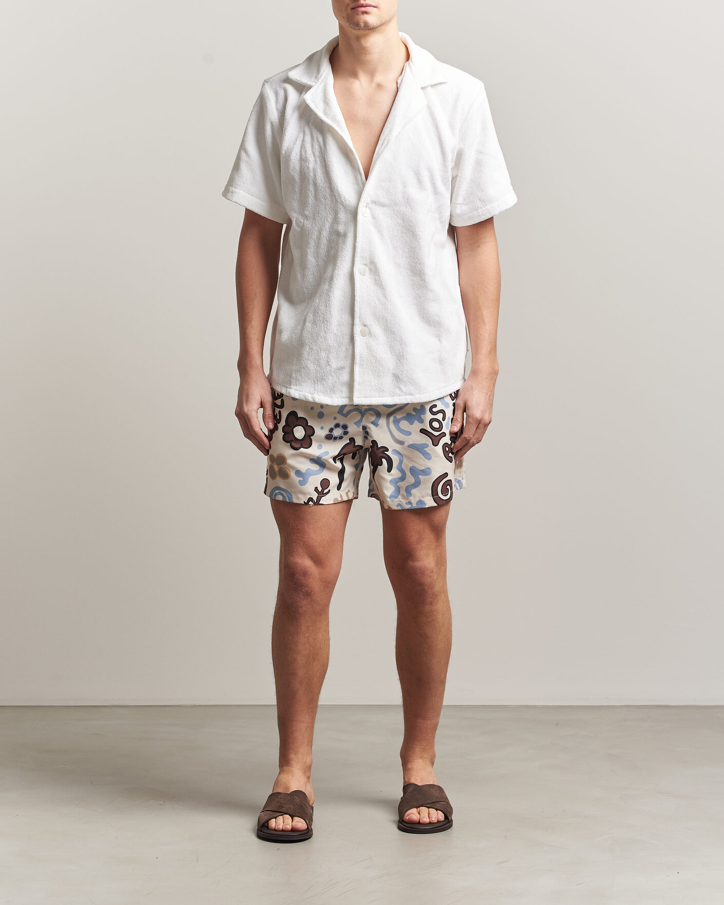 Heren | Zwembroek | OAS | Printed Swimshorts Memento