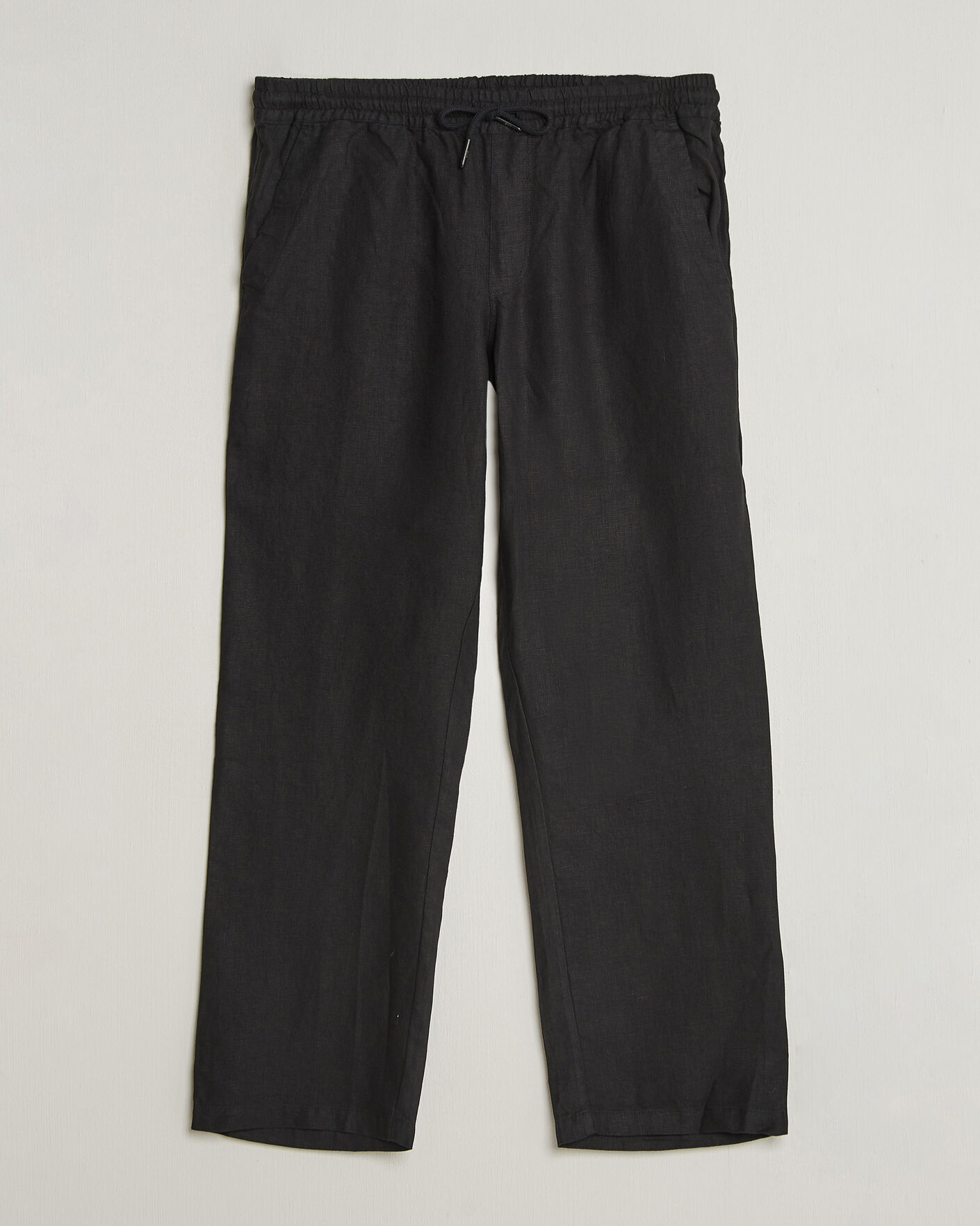 Heren | Broeken | OAS | Nino Linen Pants Black