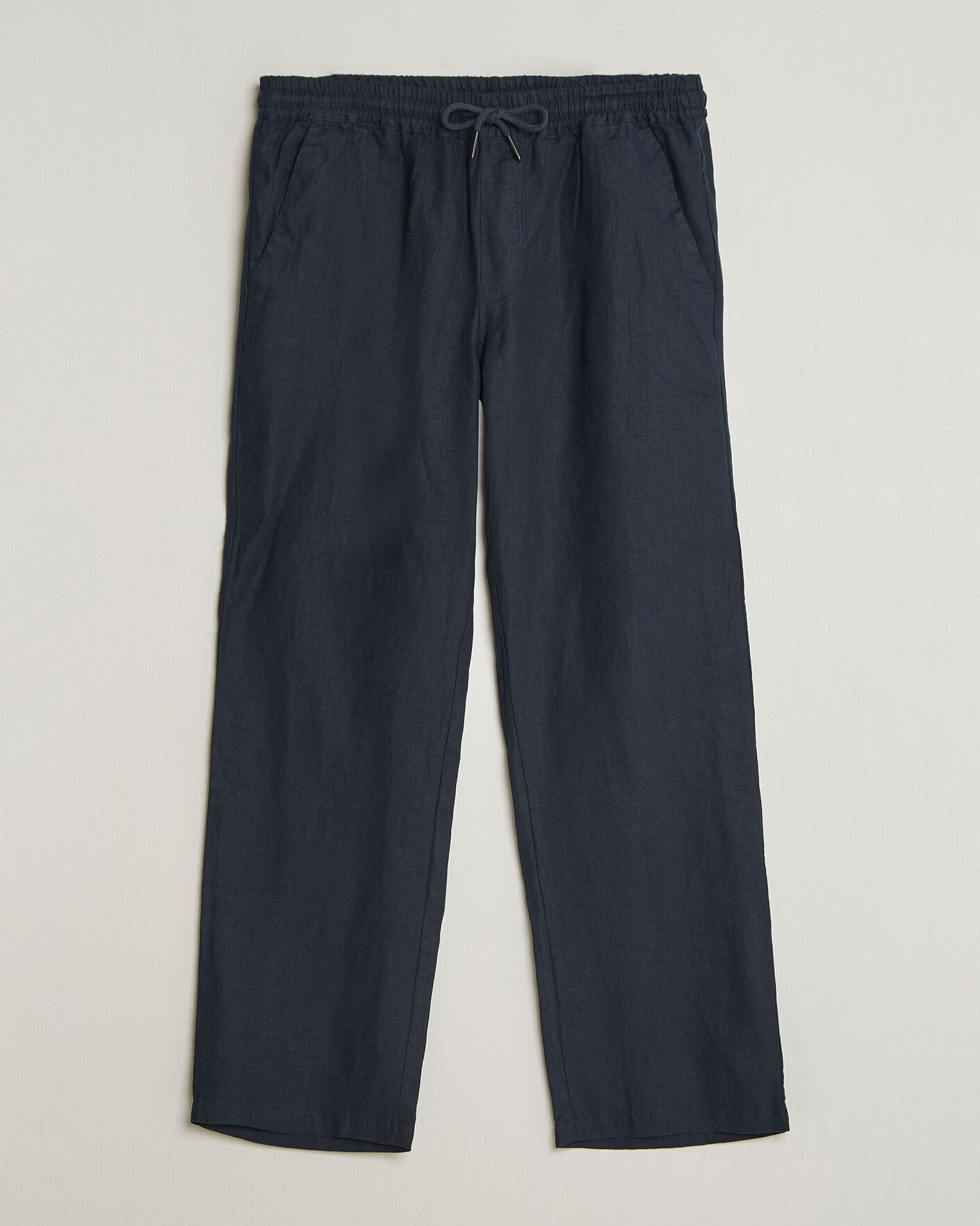 Heren | Broeken | OAS | Nino Linen Pants Navy